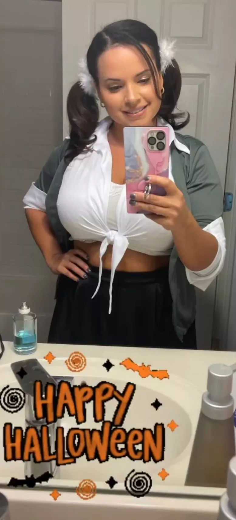 When the wife wants to be a naughty schoolgirl... posted by teslafan99