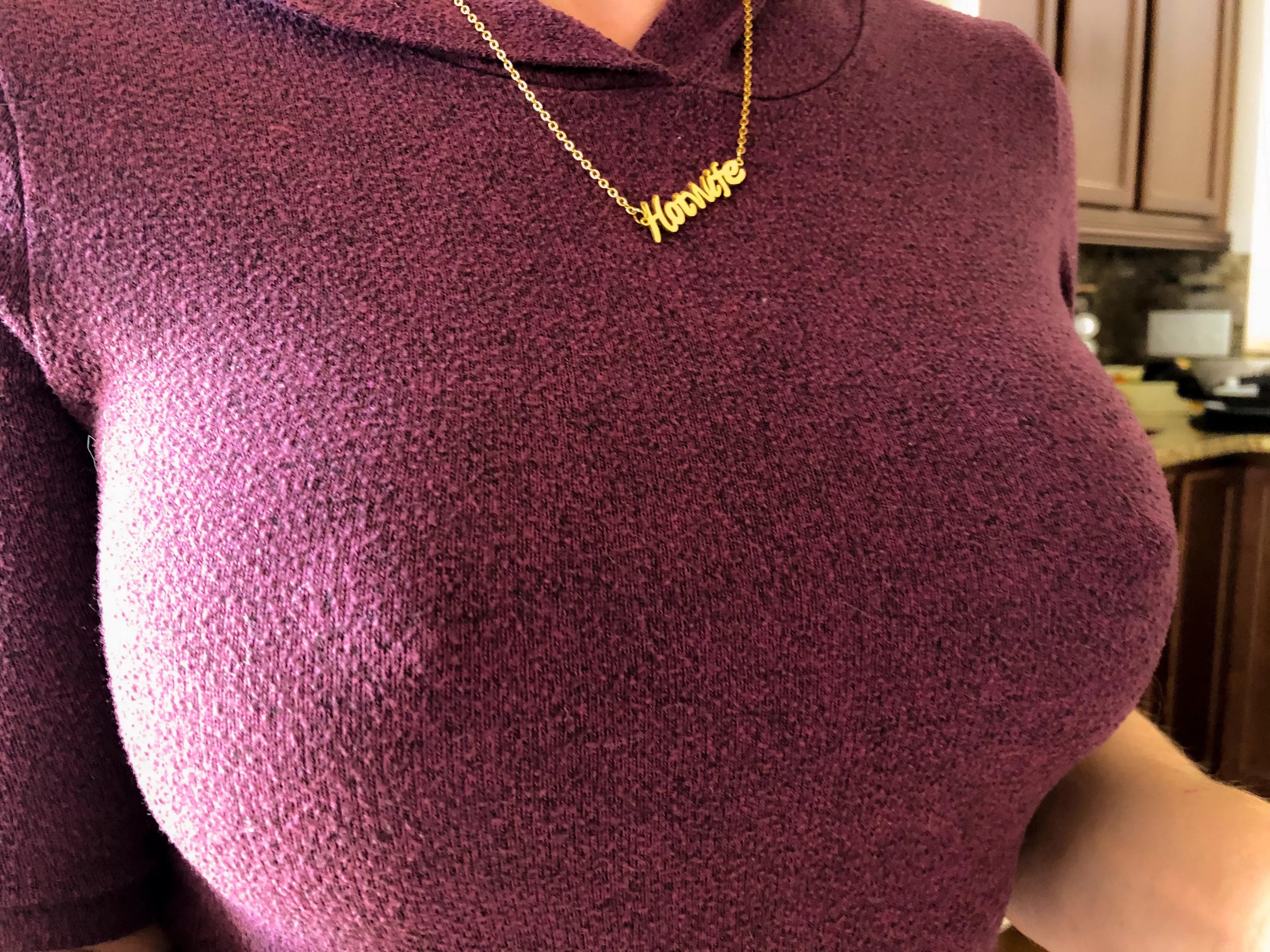 Where did you look first? Necklace or nipples (. )( .) posted by shy-hotwife