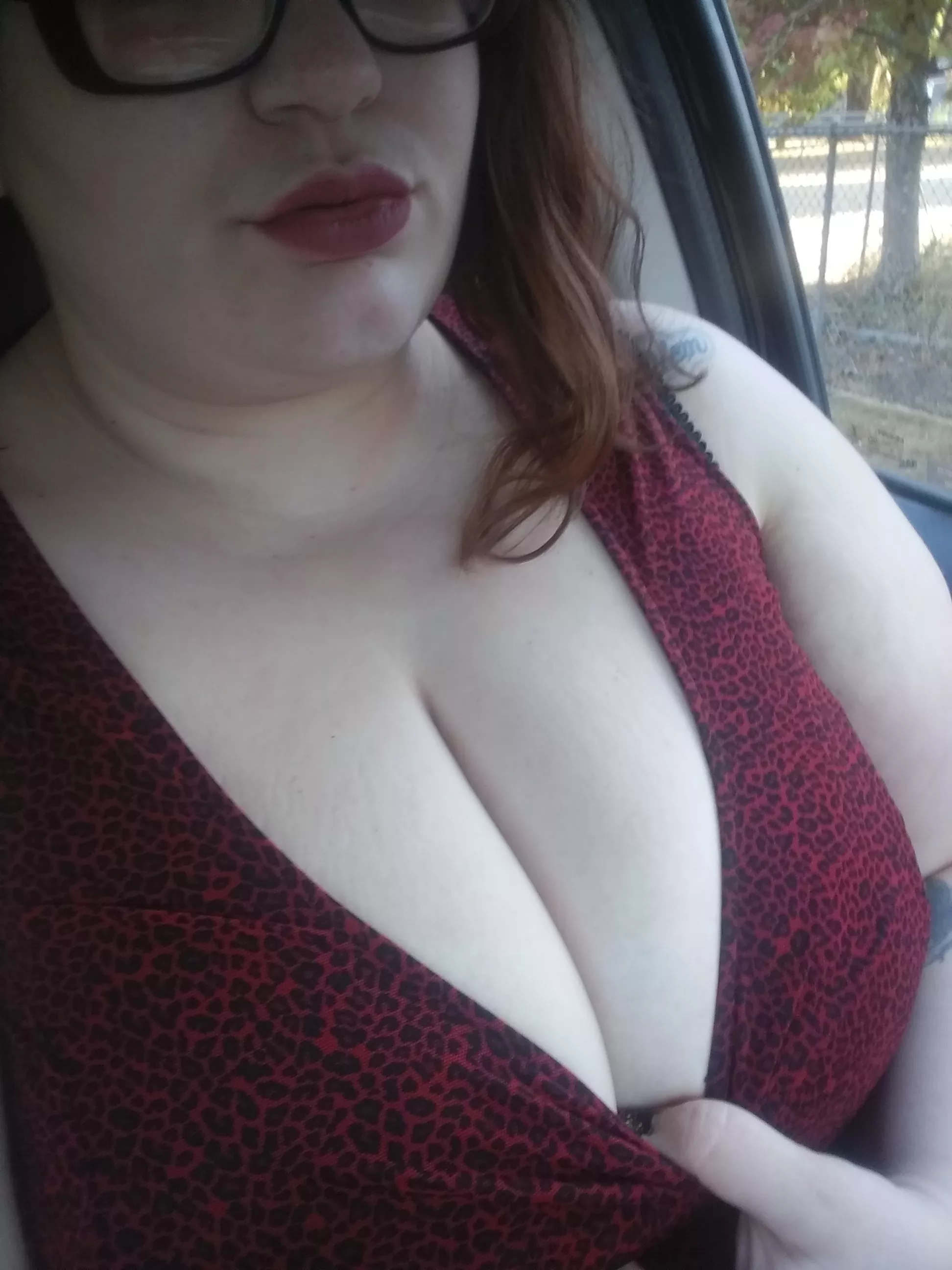 Where should I pull my tits out for my next pic? posted by fayepcouple