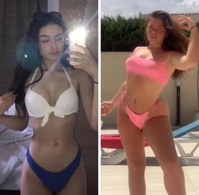 Which bikini babe. white or pink bikini posted by Meliaamdickson