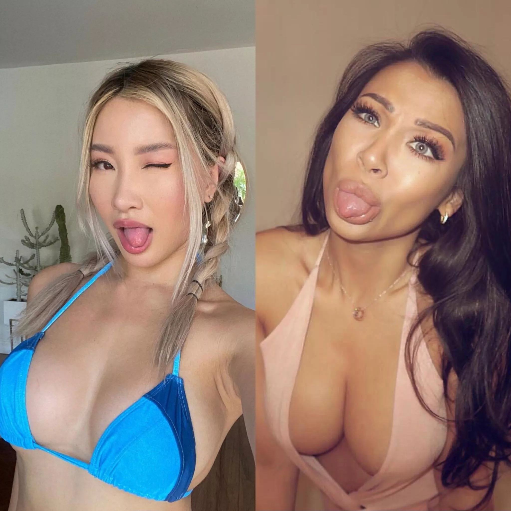 Which face and tits would you cover with cum after a tittyfuck and why? Left or right? posted by busyball83