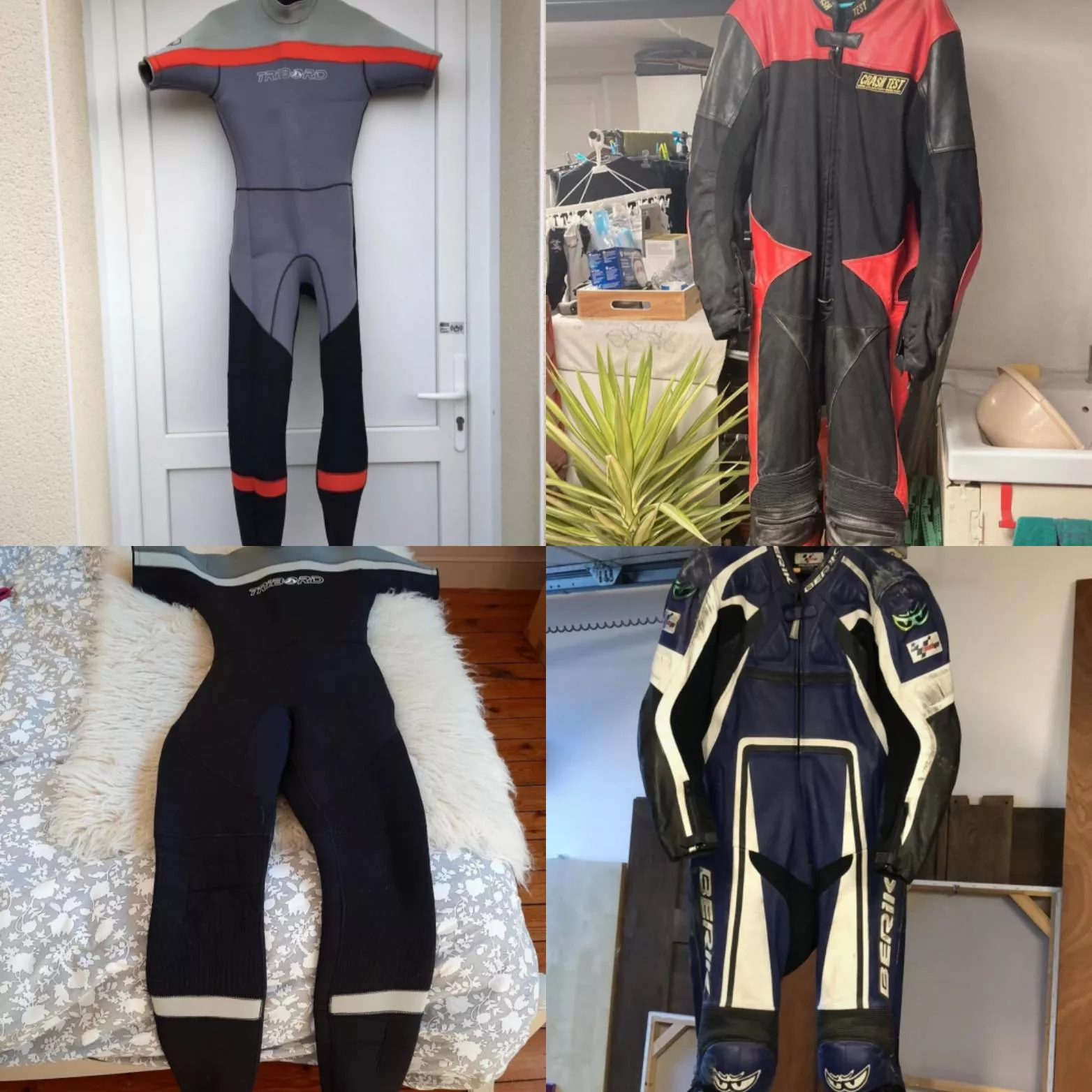 Which kind of suit for getting muddy? Swimsuit or bike leathersuit? posted by jennyfujiwara