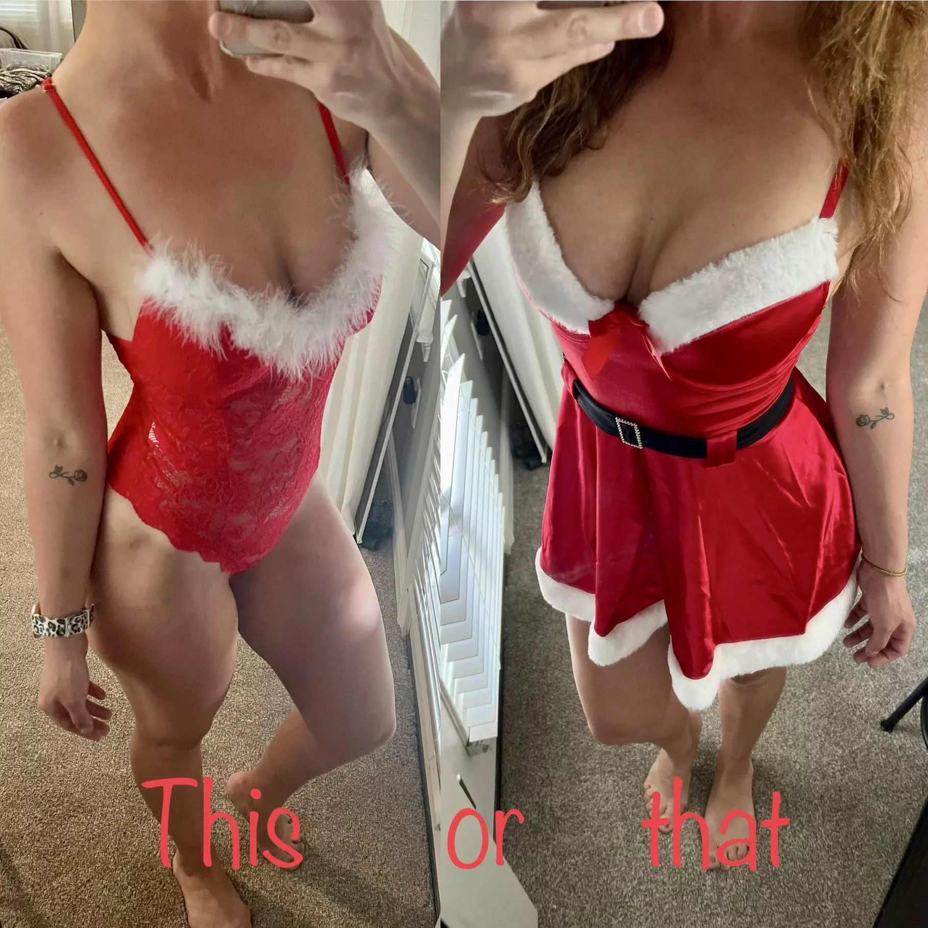 Which one should I wear to the swingers club party this weekend? posted by Stayathomesluut