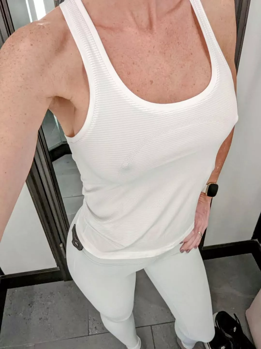 White and tight is always a good braless choice 🤔 posted by Captain_5