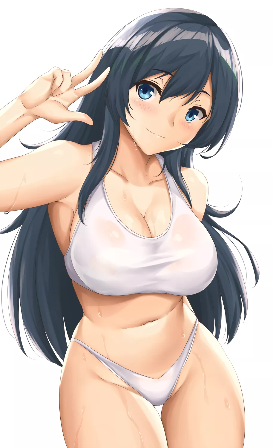 White Swimsuit [Original] posted by CheetahSperm18