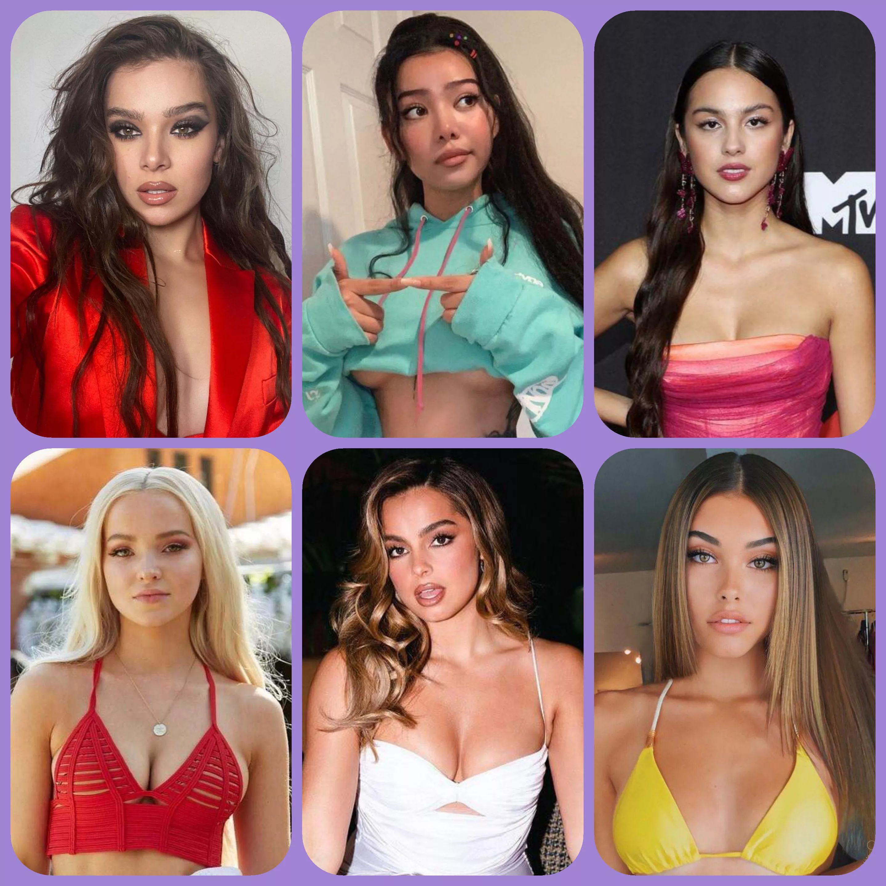 Who are you cumming inside? Hailee Steinfeld, Bella Poarch, Olivia Rodrigo, Dove Cameron, Addison Rae or Madison Beer posted by Gengar1747