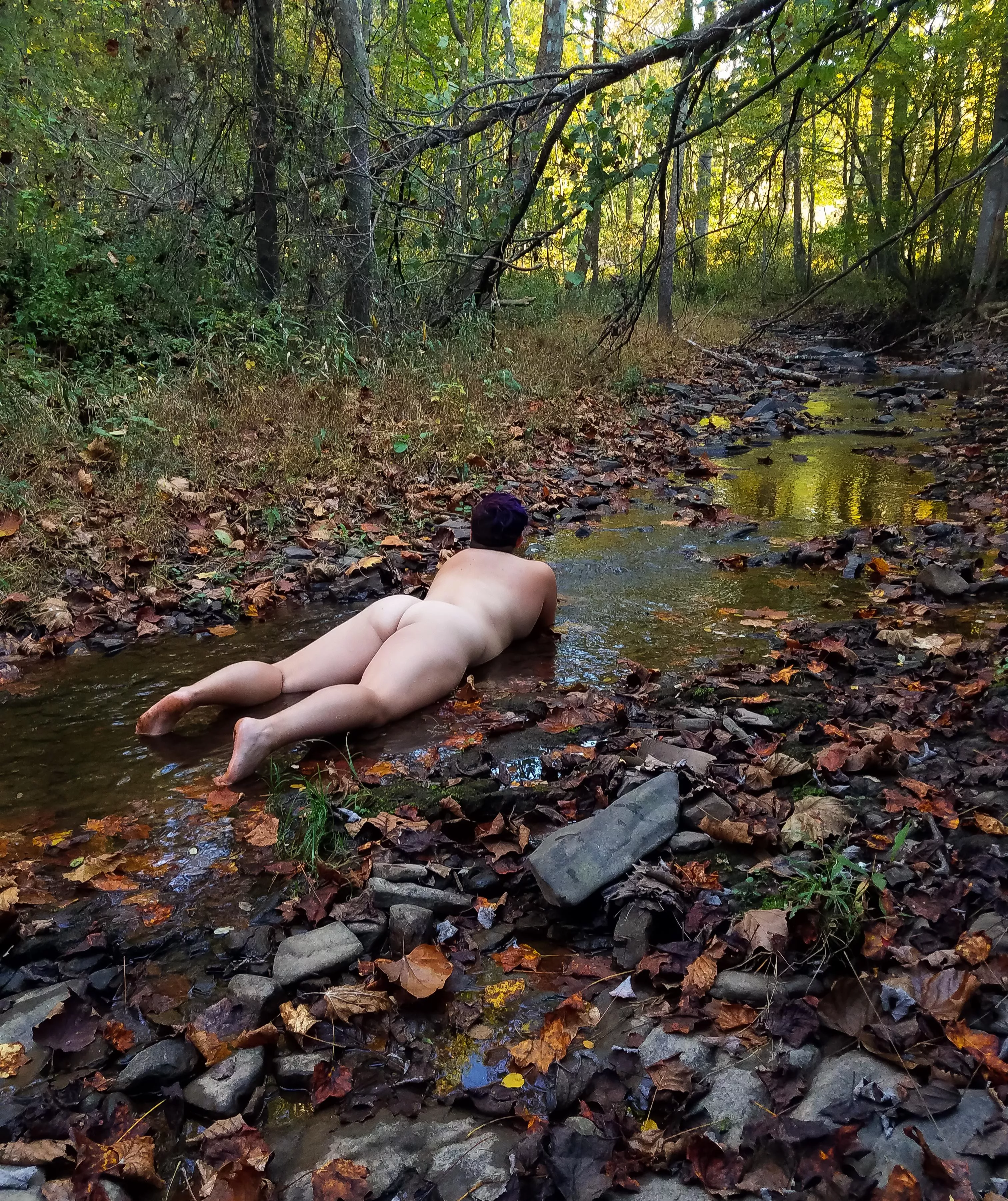 Who else loves the feeling of a cool stream on a warm fall day? posted by kinokogari