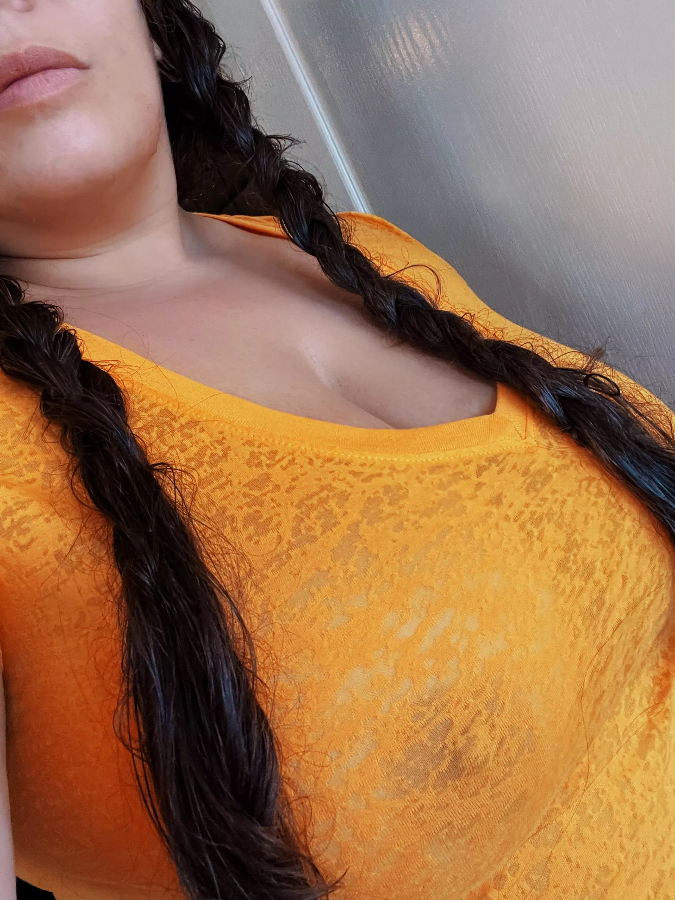 Who likes braids and no bra? posted by Hotwife_Lisa