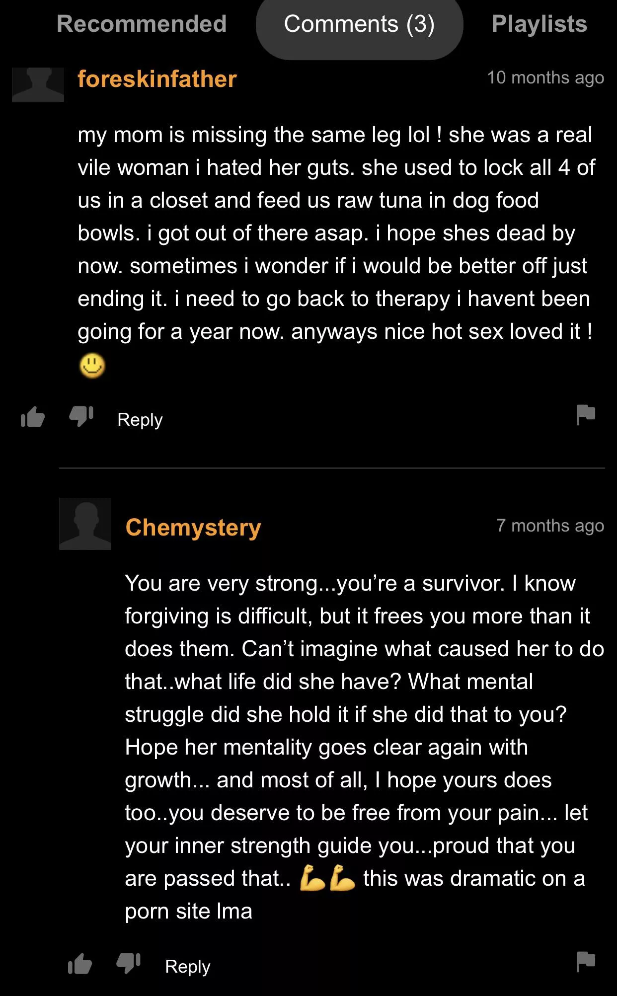 Who needs therapy when u got pornhub comments posted by basicgoldpack