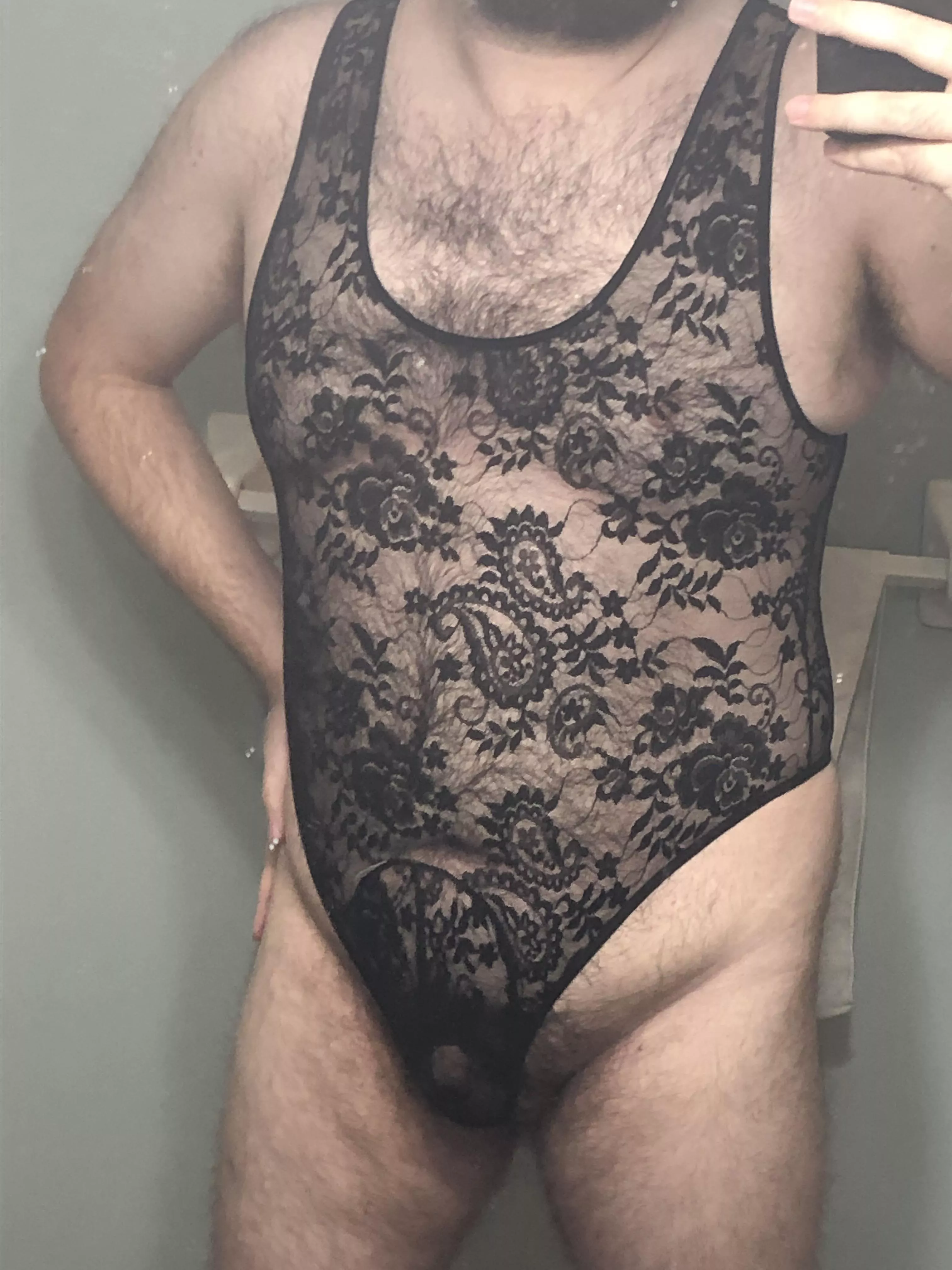 Who says a bear can’t wear girly lingerie? posted by ChunkeyMonkey69