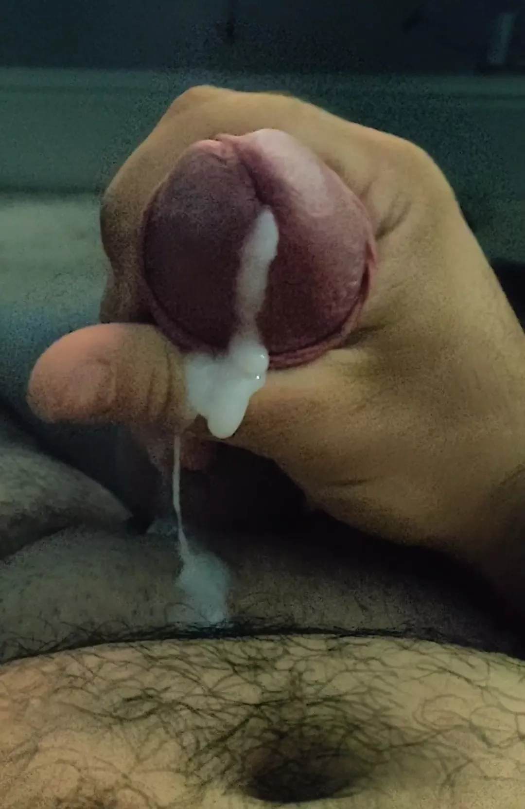 Who wants to lick this cum fresh out of my dick off my hairy belly? 😈😋 posted by Haqallait-tieni