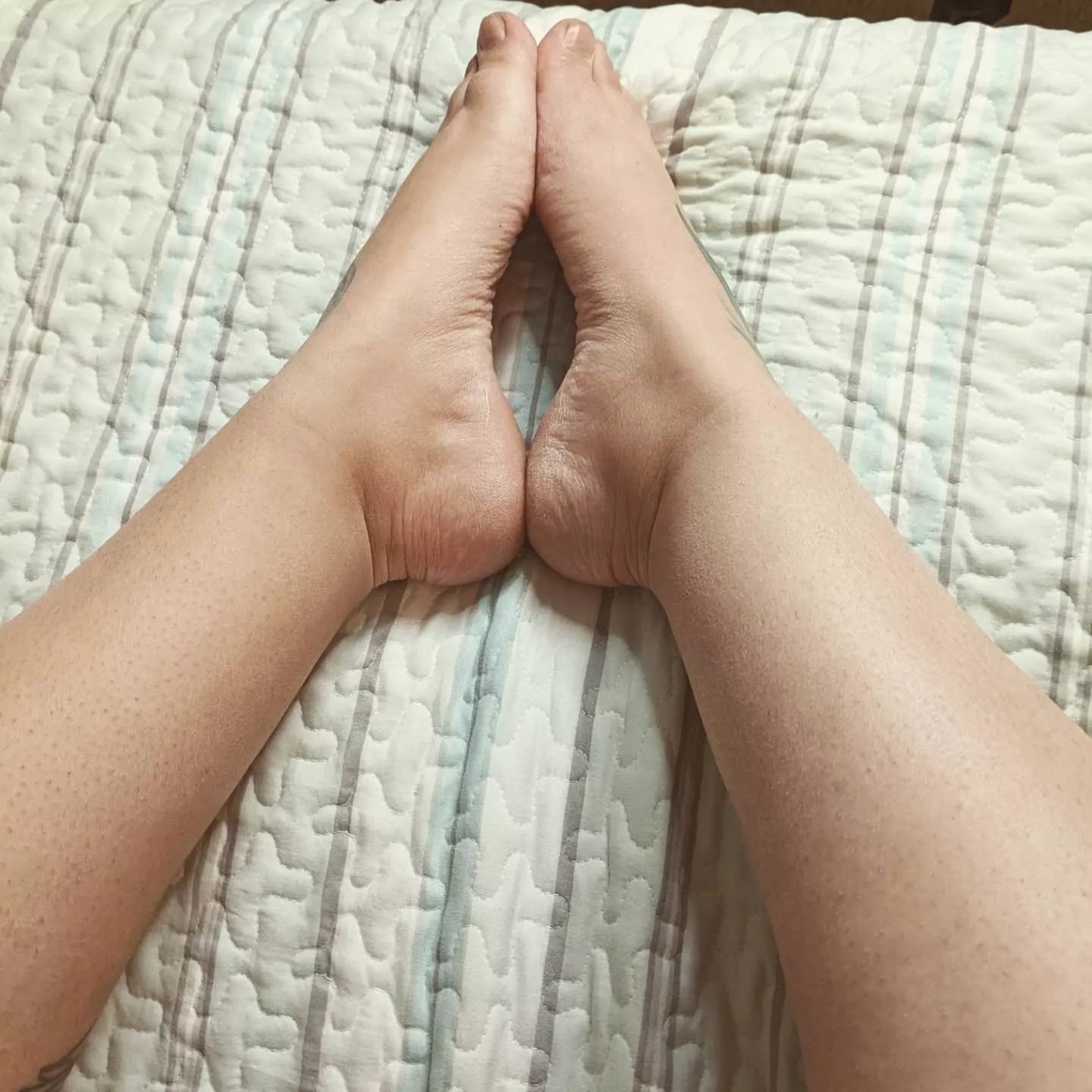 Who wants to put their cock between my feet? posted by Bubbles_8791