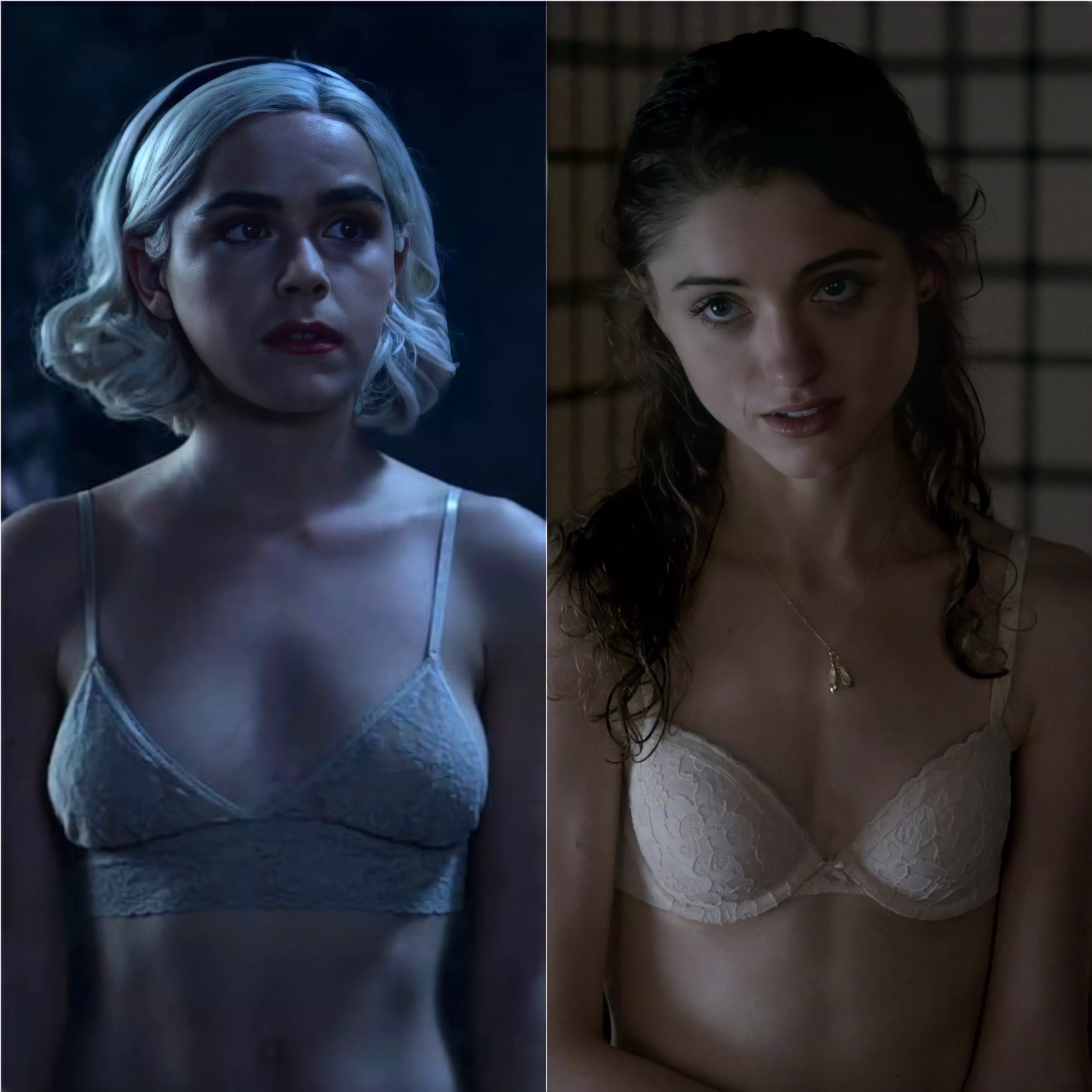 Whom will you choose for some hardcore fun? Kiernan Shipka or Natalia Dyer. posted by actress_hotness