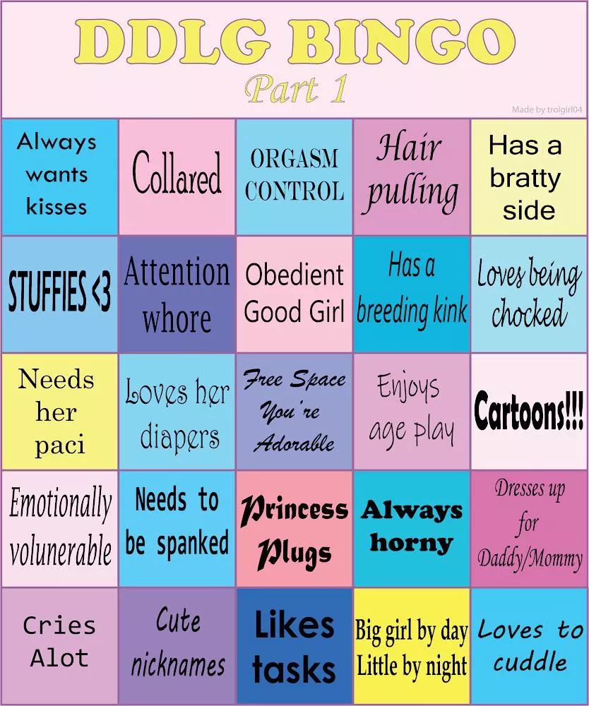 Whoâ€™s got BINGO?!?! ðŸ˜Š posted by trolgirl04