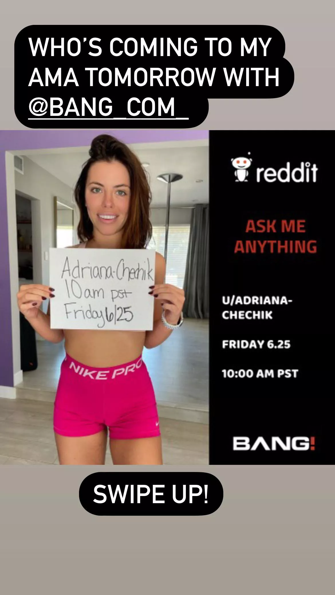 Who’s hoing my LIVE AMA @ 10am tomorrow posted by Adriana-Chechik