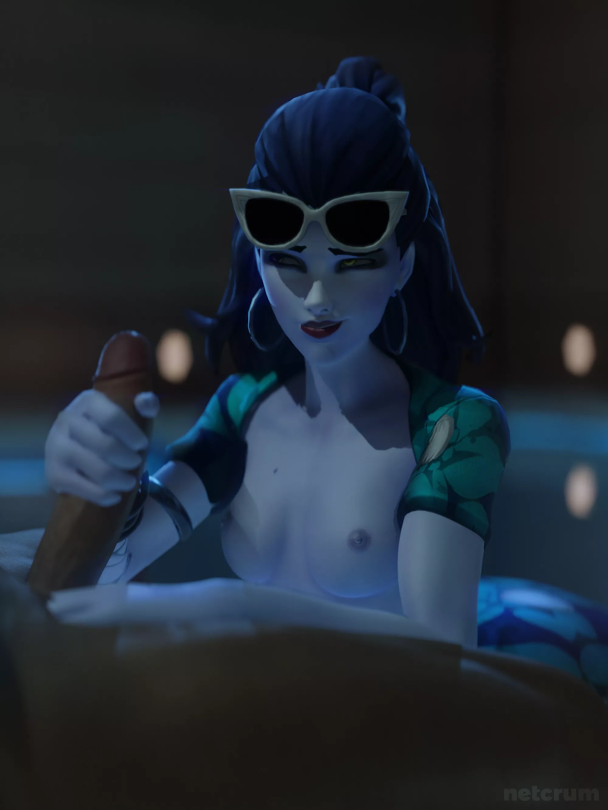 Widowmaker gets frisky in the jacuzzi (netcrum) posted by netcrum