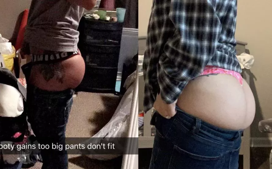 Wife’s ass pre and post baby posted by crypanon