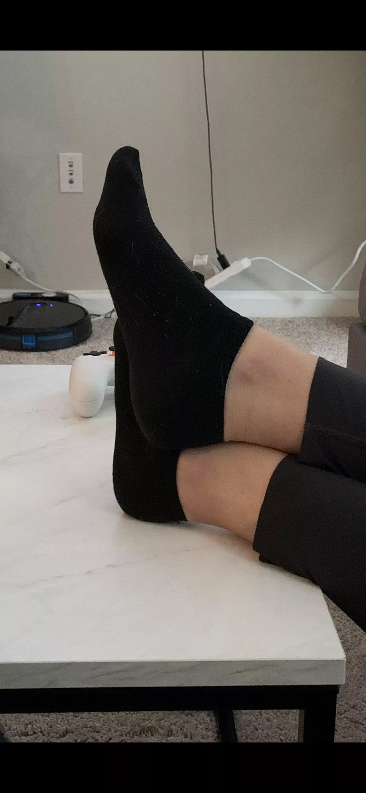 Wife’s feet after slipping her shoes off after a long day posted by gocanes14