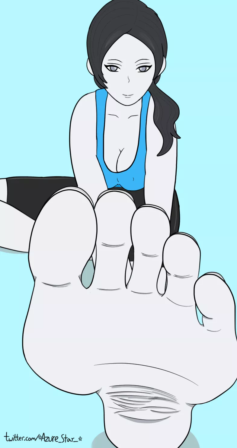 Wii fit trainer sole commission I done for a follower on twitter. (AzureStar) [Wii fit] posted by Azure-Star-