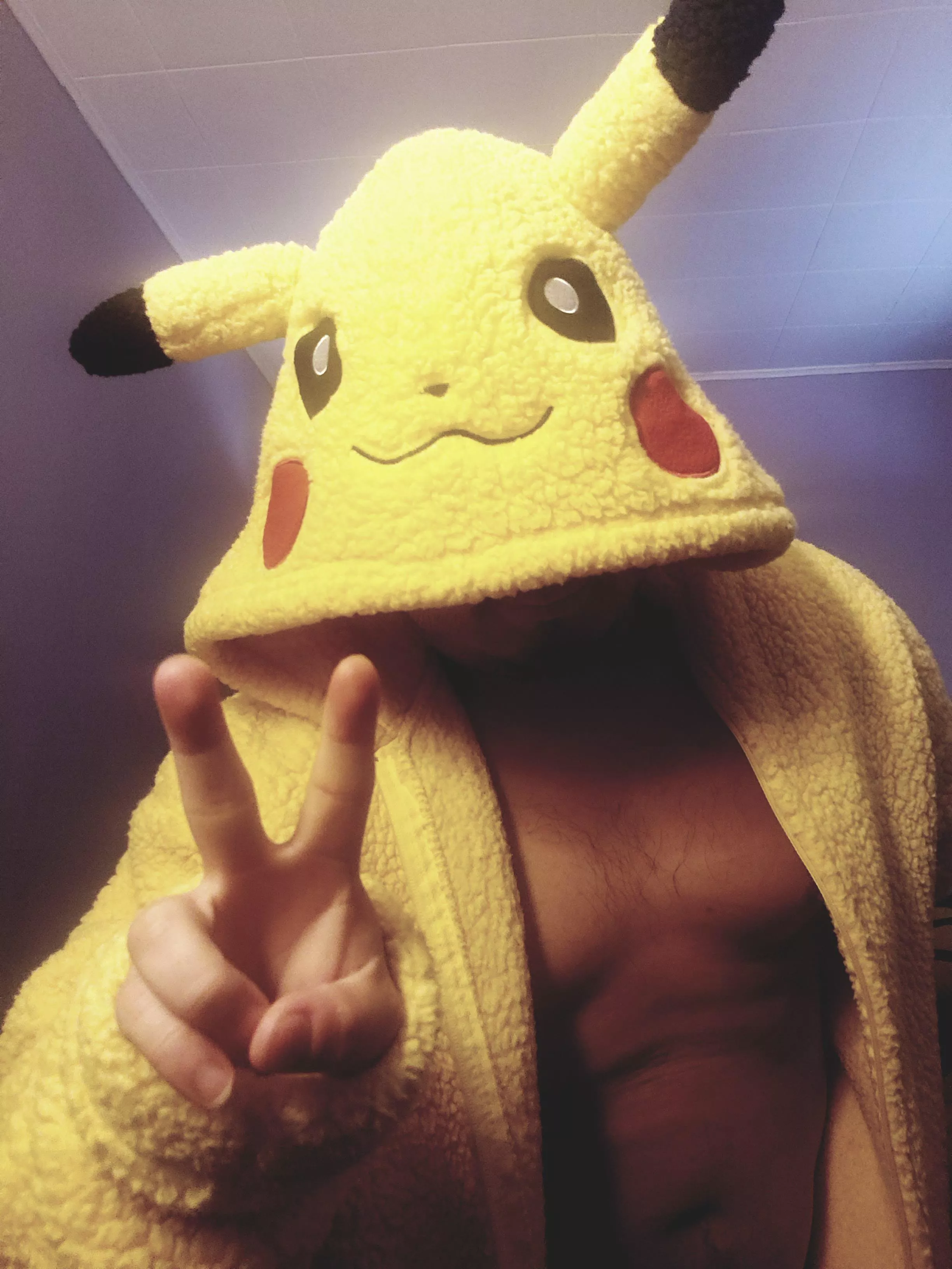 Winter break = pikachu onsie and playing games :3 posted by ChubbyRiceBalls