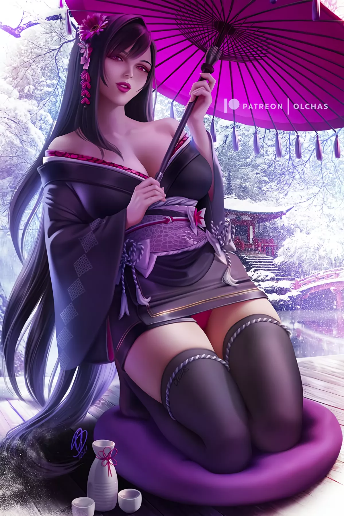 Winter Tifa (OlchaS) posted by EroExarch