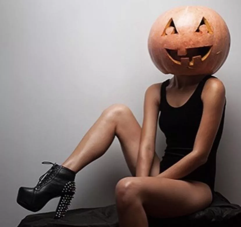 With legs like that, she can keep the pumpkin head on posted by goonagedaydream