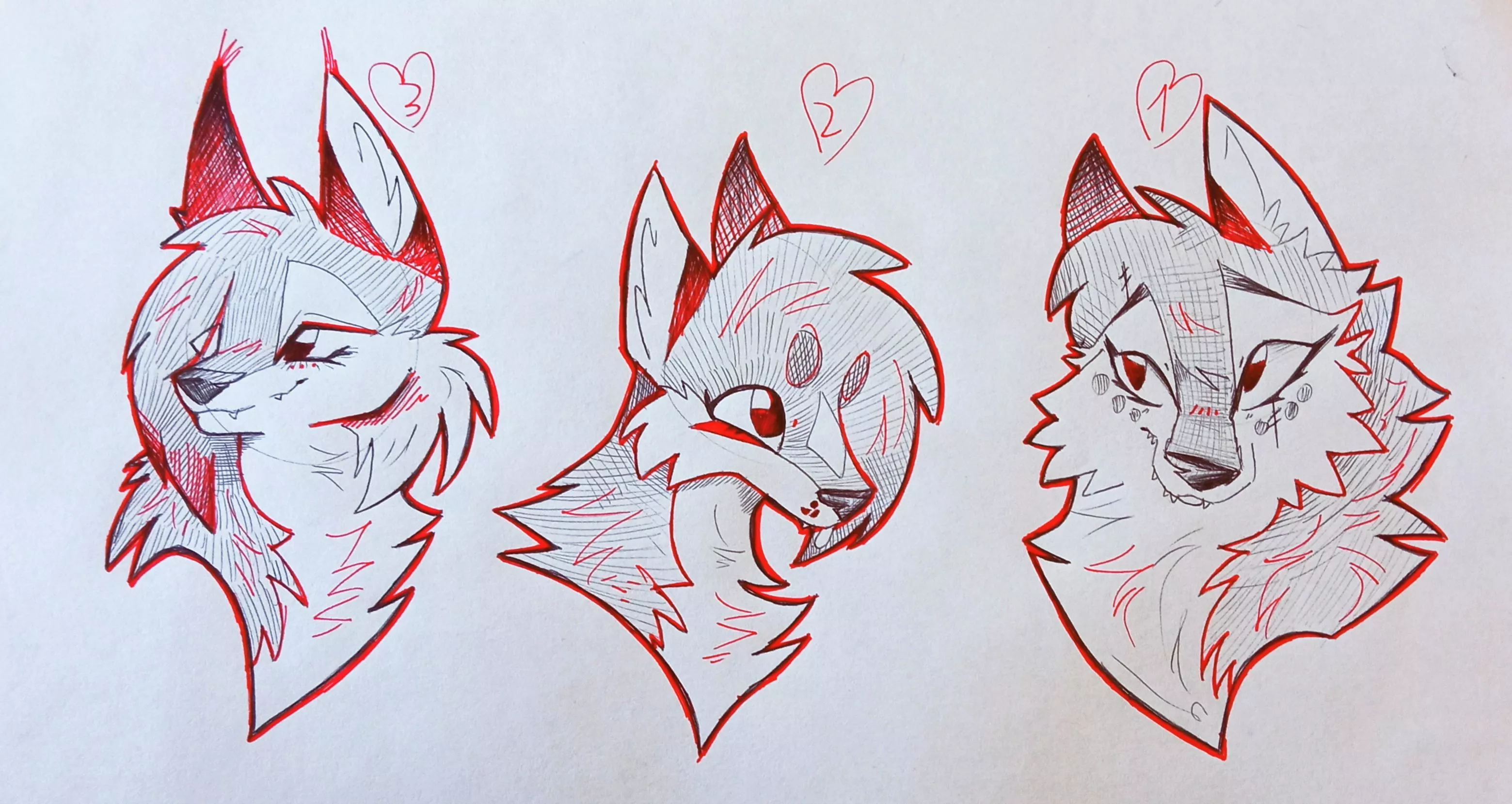 Wolfgirl design for future animation - which one do you prefer? posted by animablu