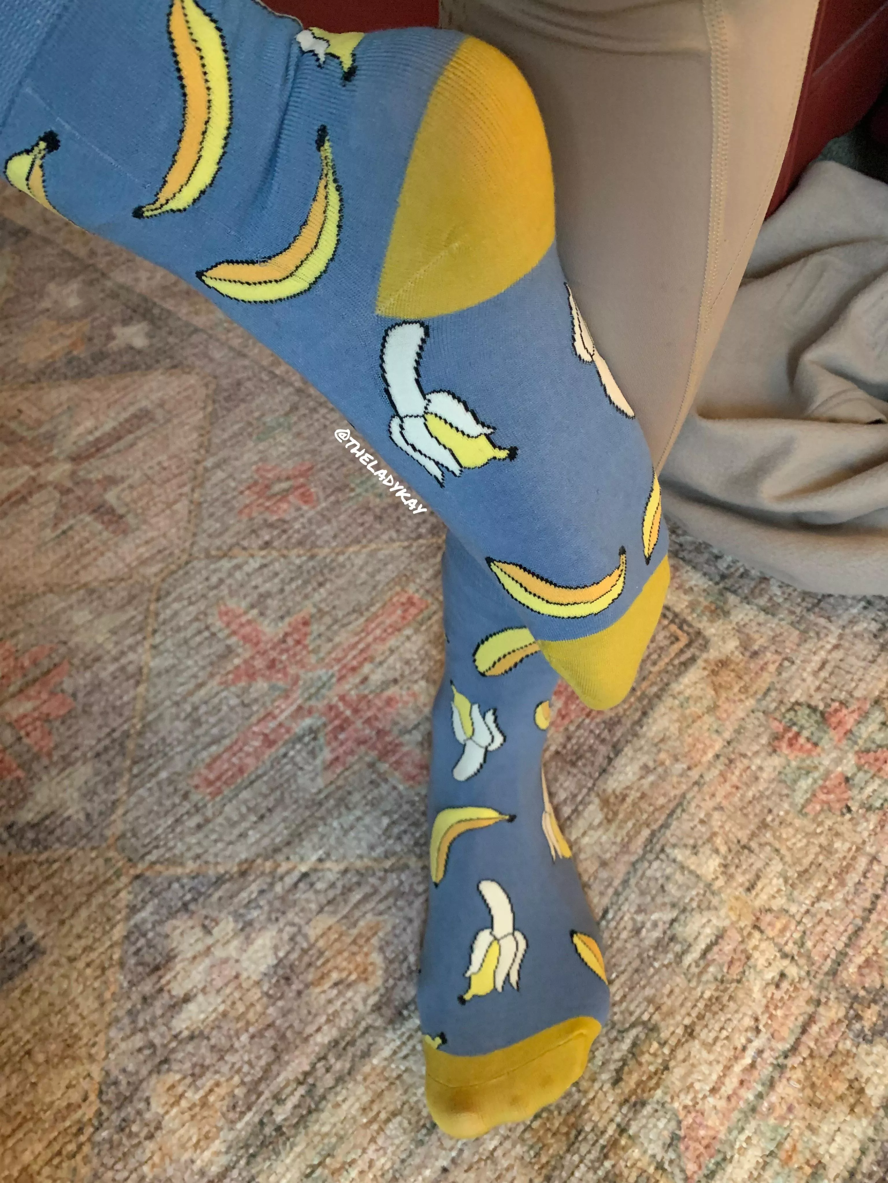 Wore the cutest socks today!! Do they make you go bananas? posted by TheLadyKay1