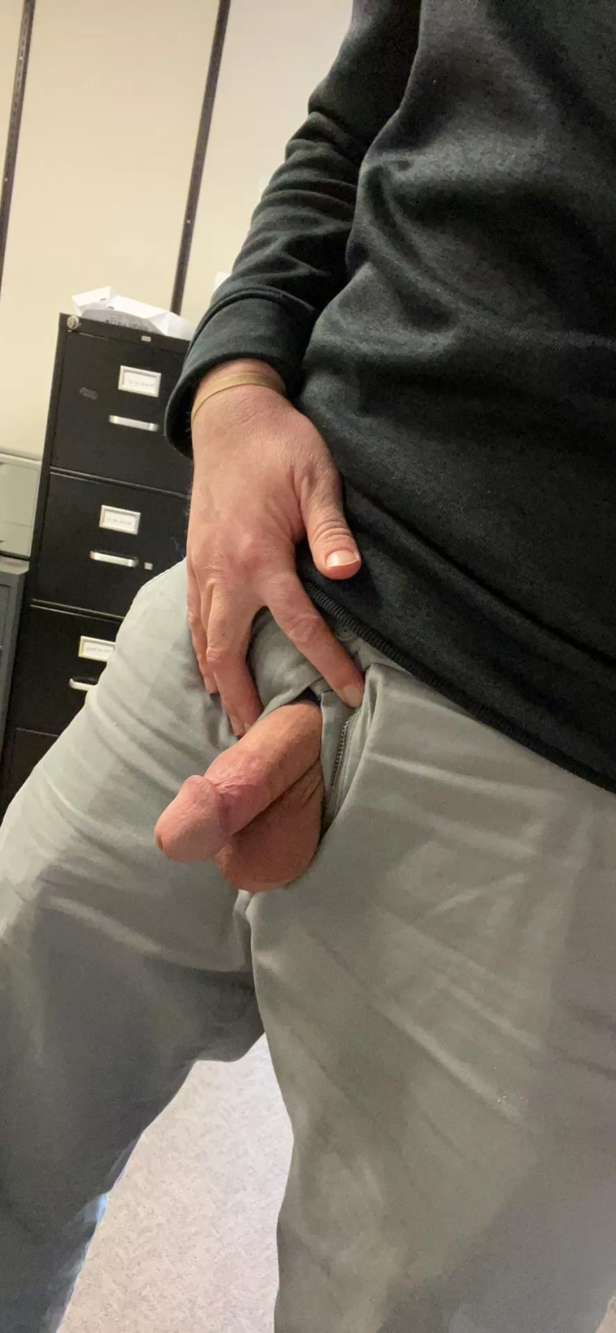 Work is better with your cock and balls out posted by CRyder641