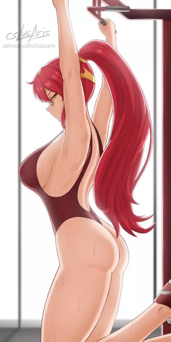 Workout Pyrrha (Cslucaris) [RWBY] posted by sequence_string