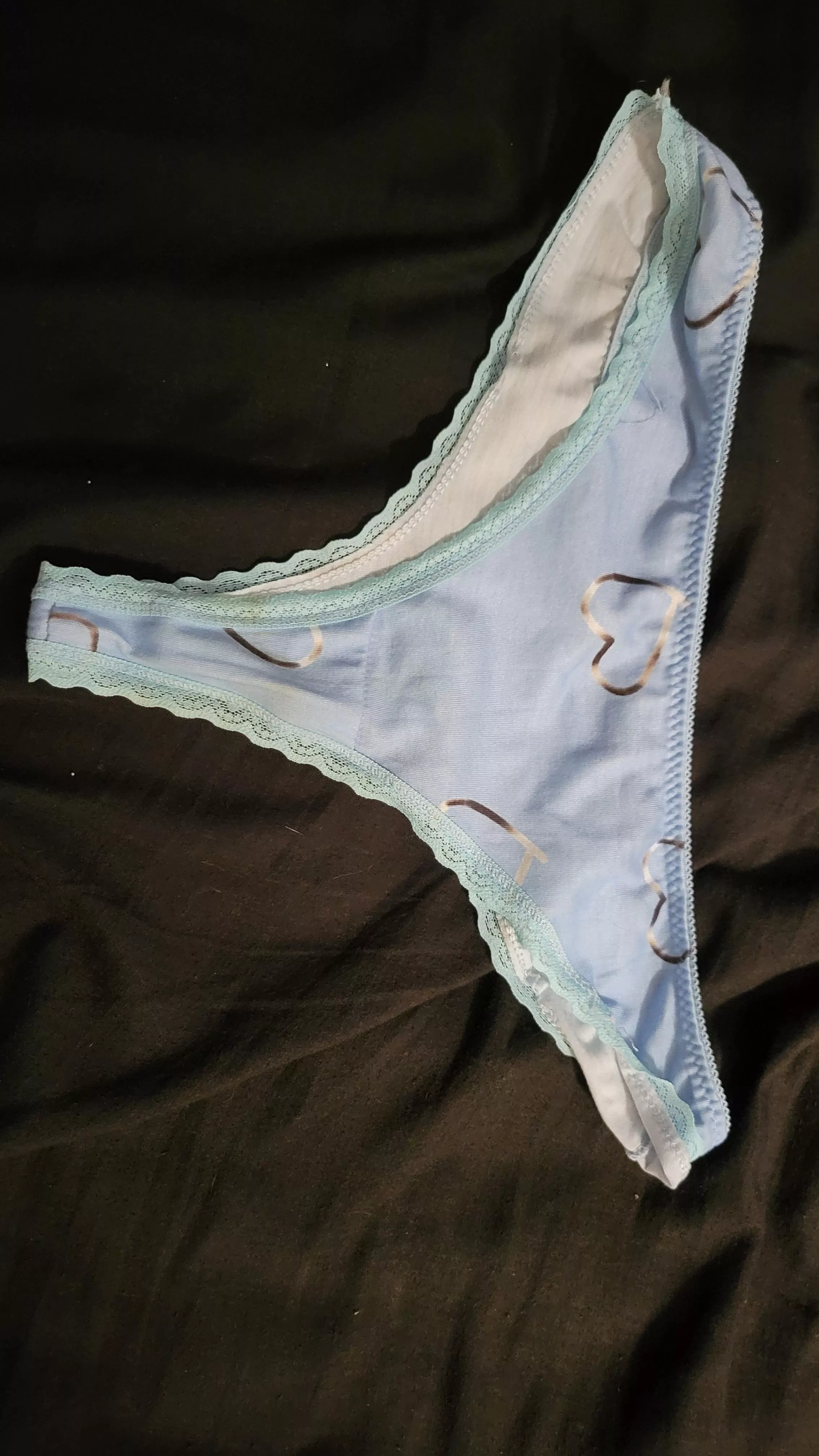 worn for 24 hours and heavy sex. (No male fluids) $30 for immediate ship out. Original buyer ghosted after photo proof was sent out. I can send photo proof of cum facial with underwear in photo. posted by brattyblondeblunts