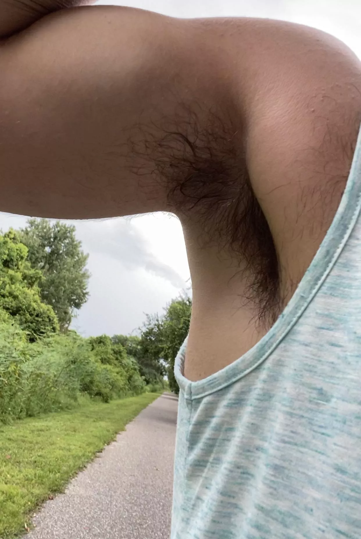 Worship these pits! Hairy and sweaty, just for you! posted by dicksandpits