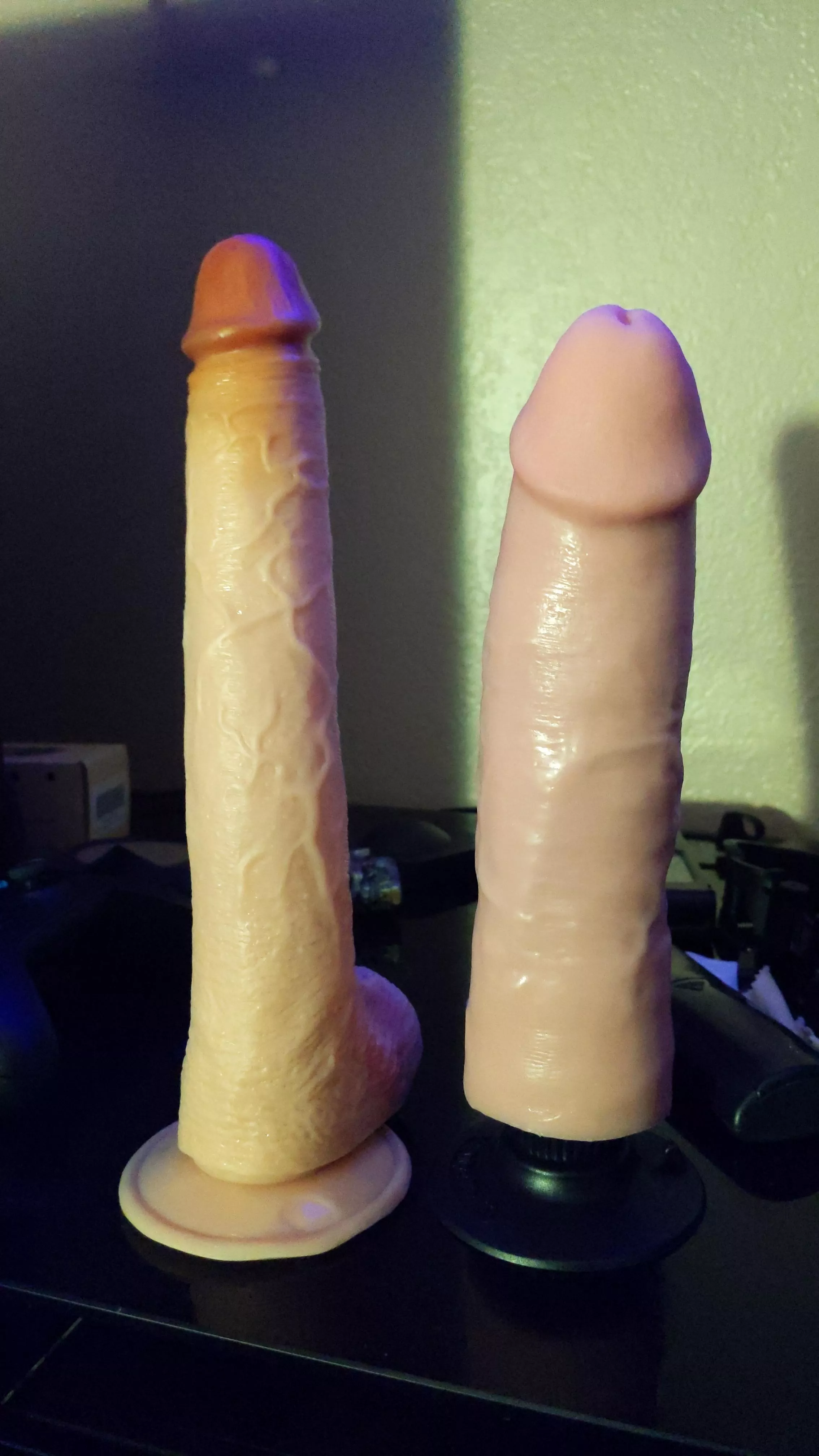 Would the Dildo on my right be the next size up in terms of thickness? posted by Capecrusader39