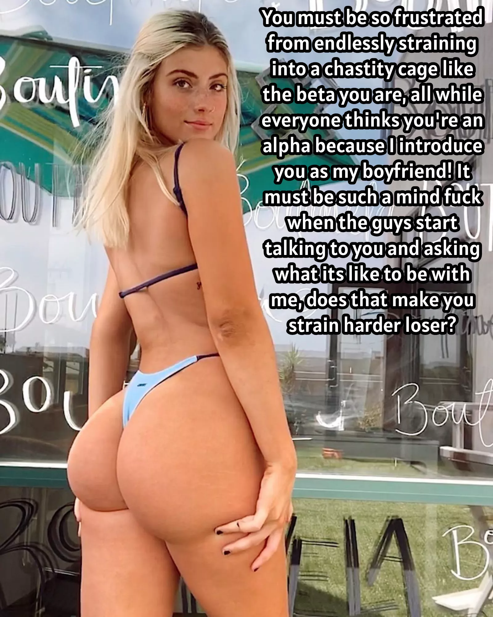 Would you be able to fake being an alpha or would you expose yourself for being the beta loser you actually are? posted by Capcuck420