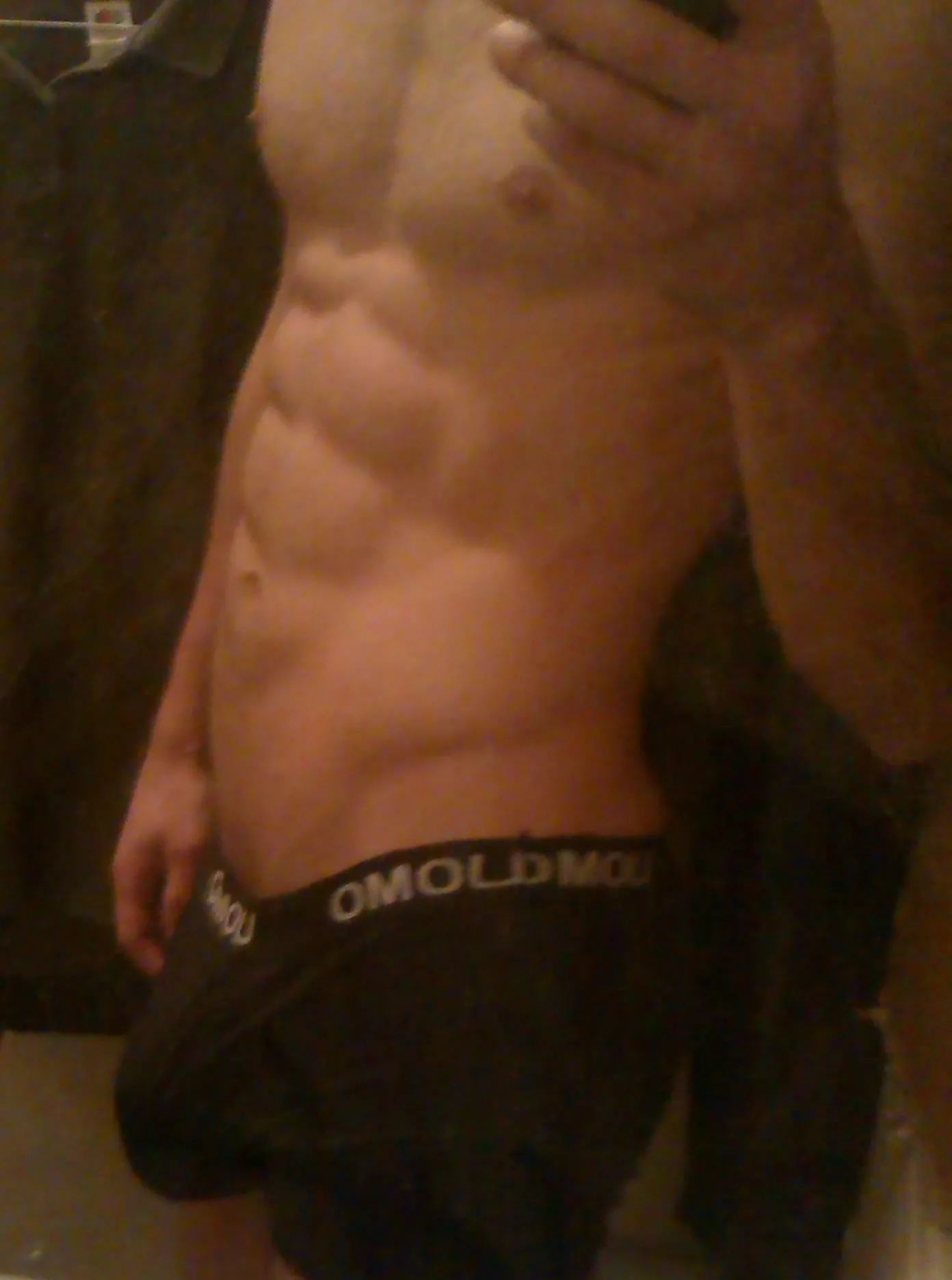 Would you be staring at (m)y abs or my buldge in the locker room? posted by Trickied