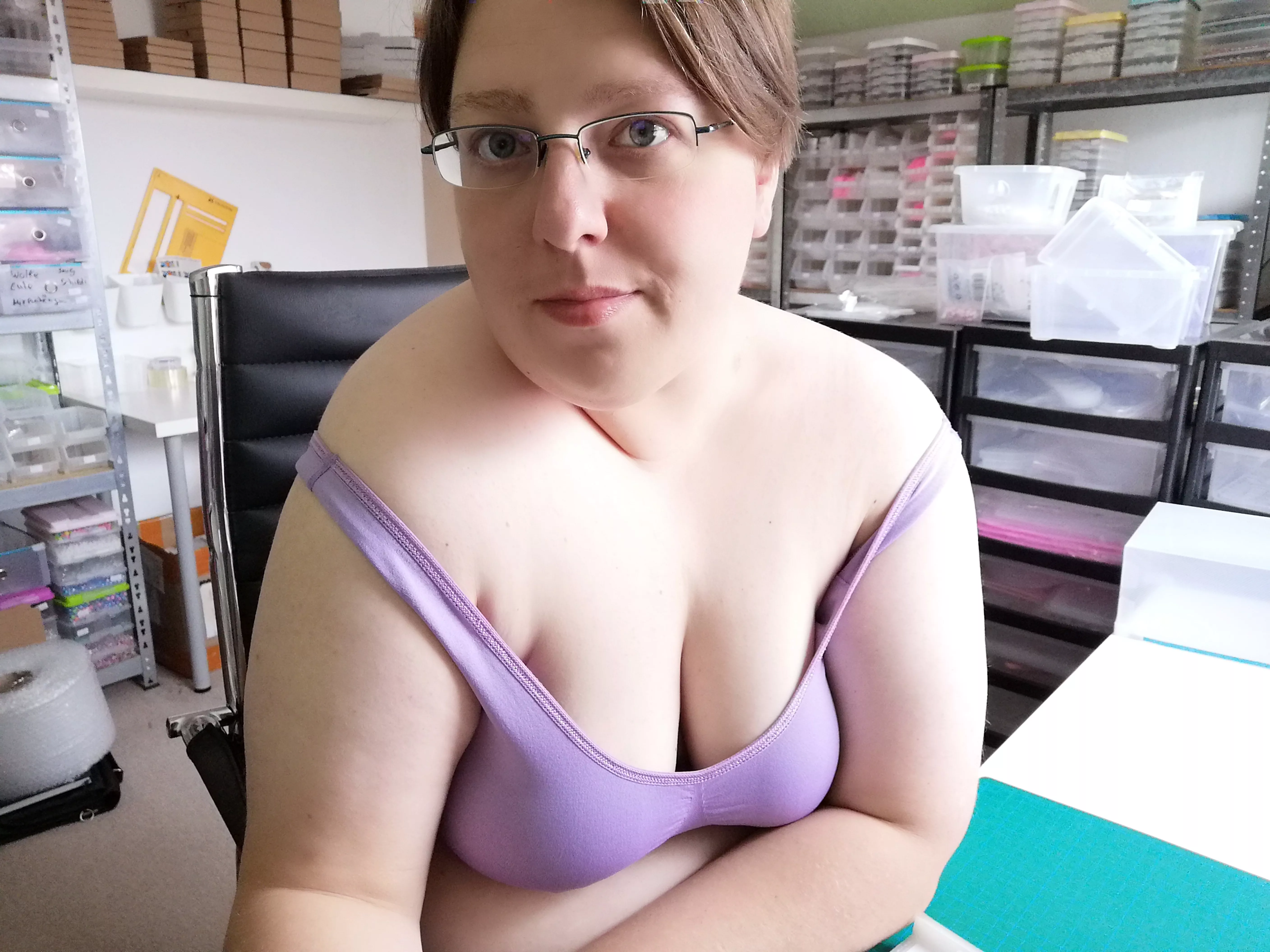 Would you cum on my face or tits? 😋 posted by bbw-miax