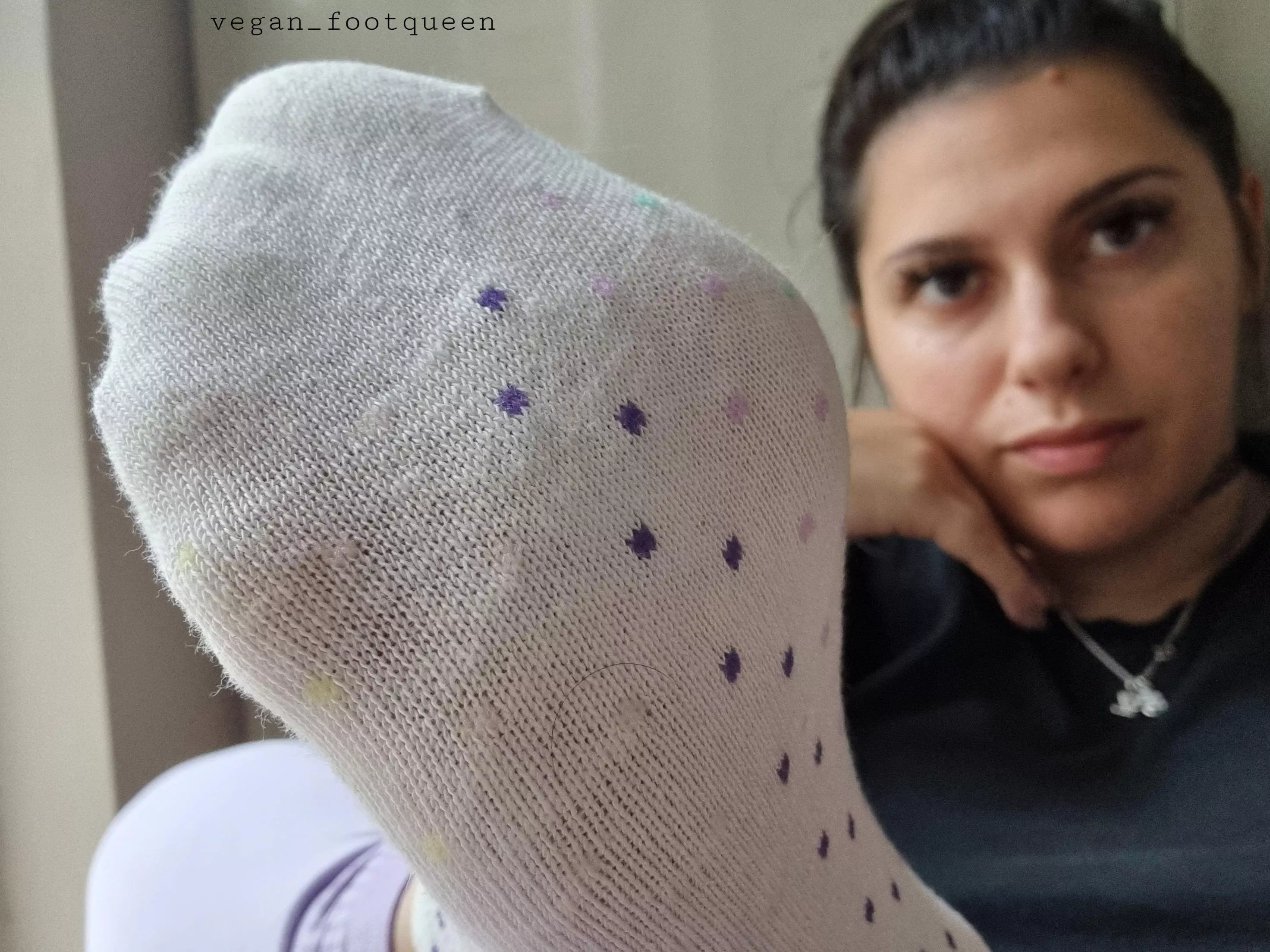 Would you cum on my socks and face? posted by Veganfootqueen