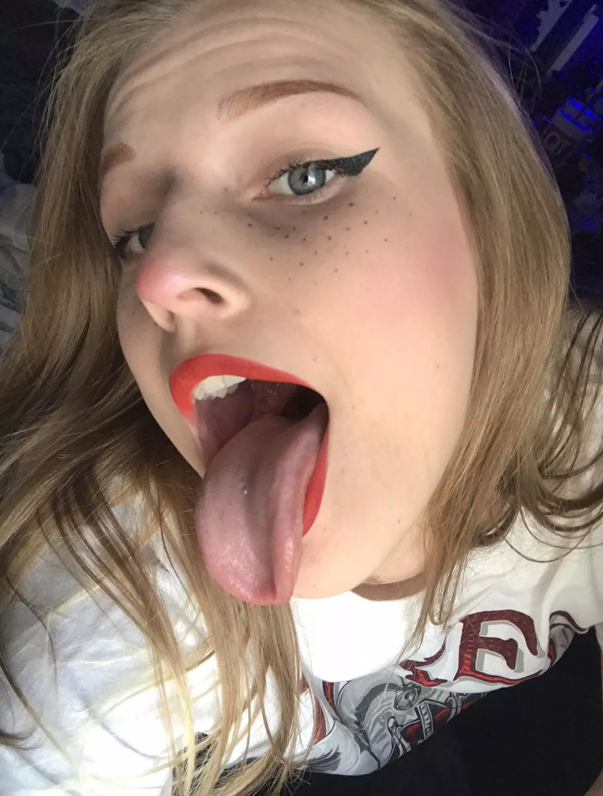 Would you let your load off on my tongue ? 😛 posted by crystalmoonclub