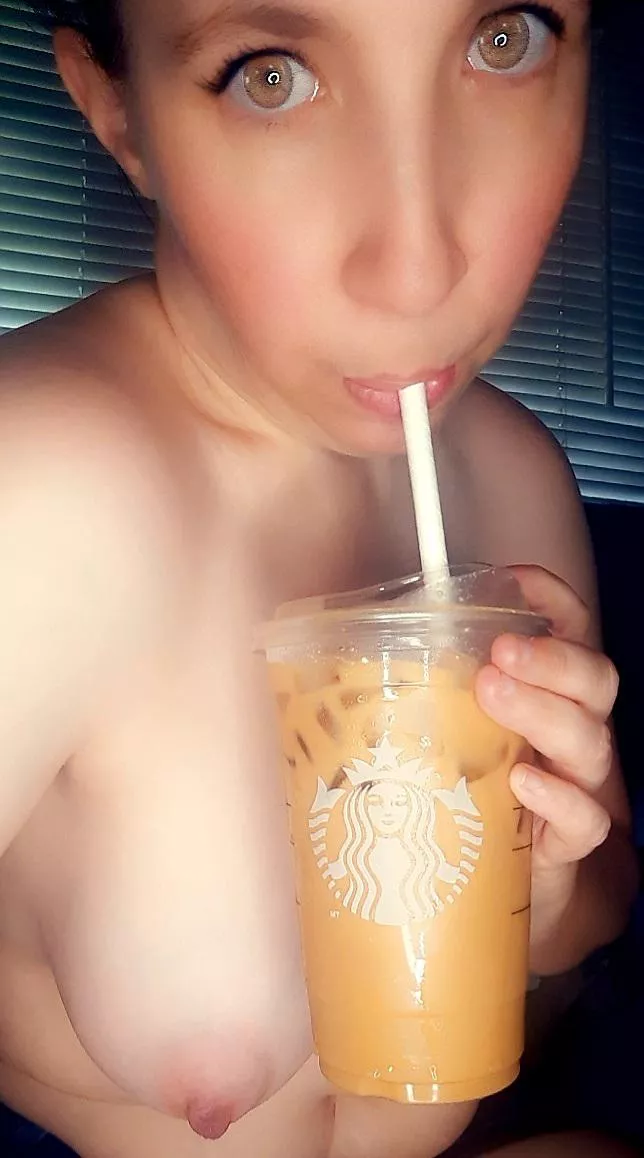 Would you like a side of titty with your coffee? 😈😉 posted by Aussiemilf2046