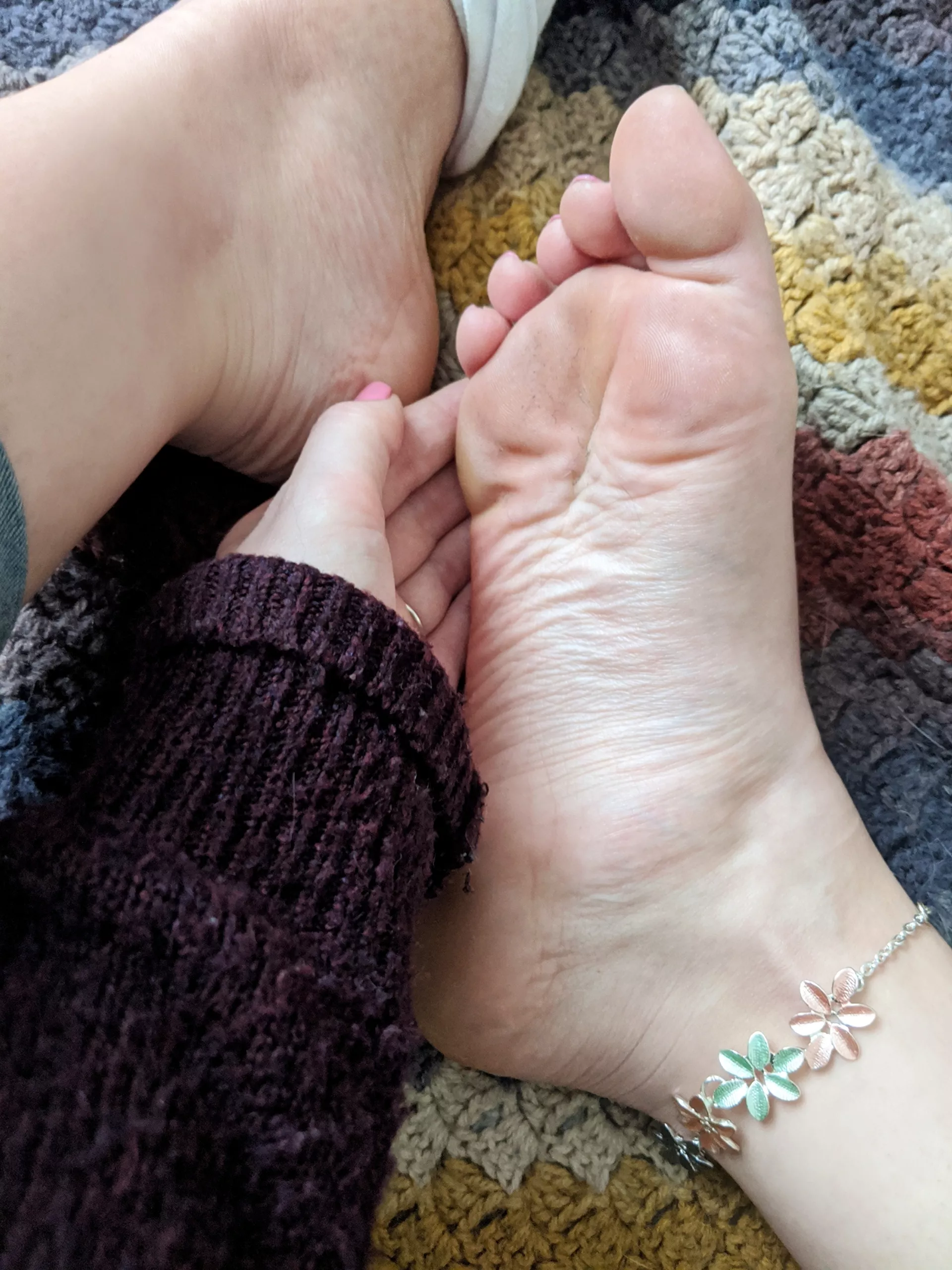 Would you like a snack? It's a wrinkly sole with sock fluff, enjoy 😋 posted by DarlingArches