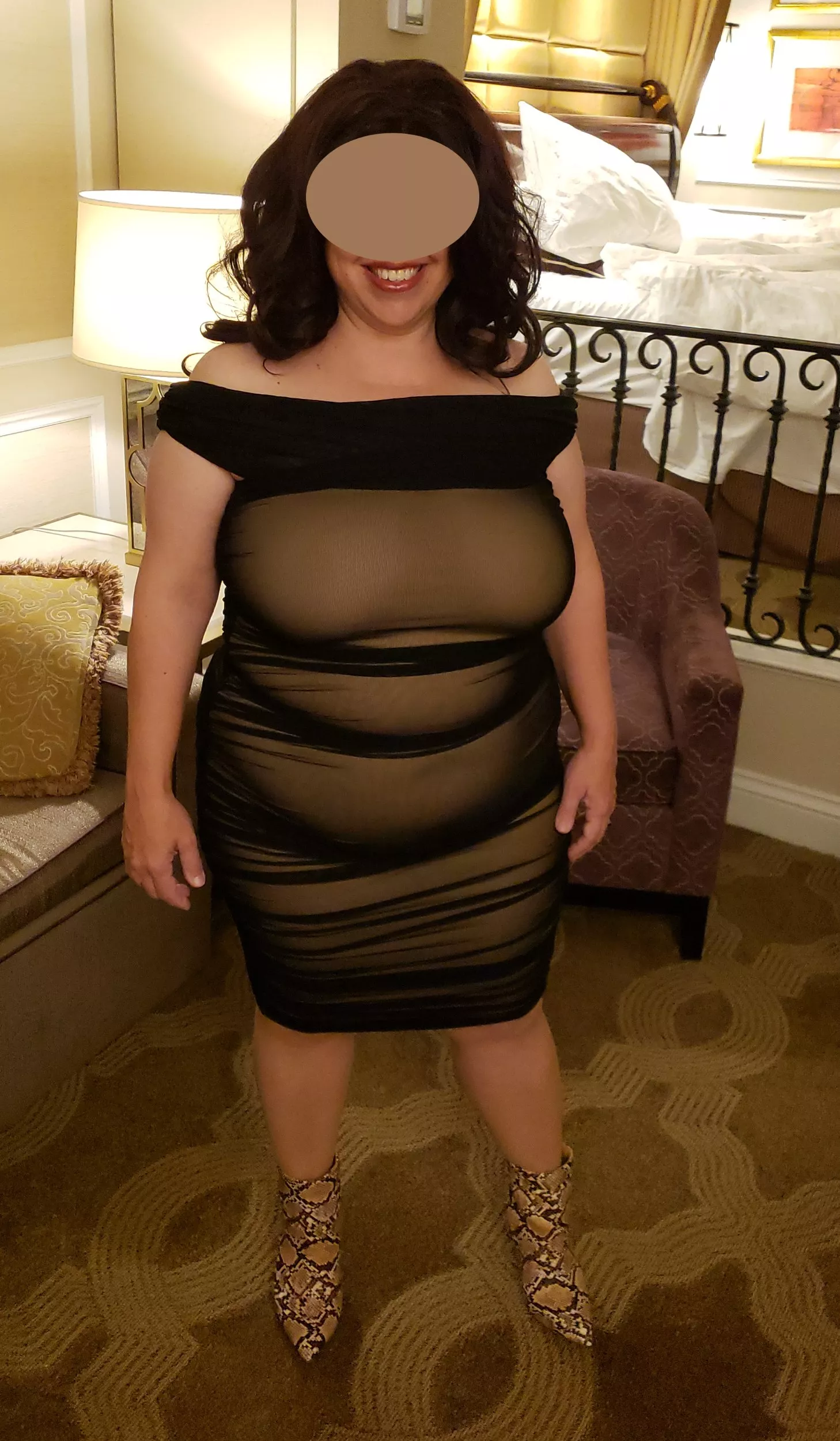 Would you rather peel this dress down, or hike it up? posted by MrsOceansOfAnonymous