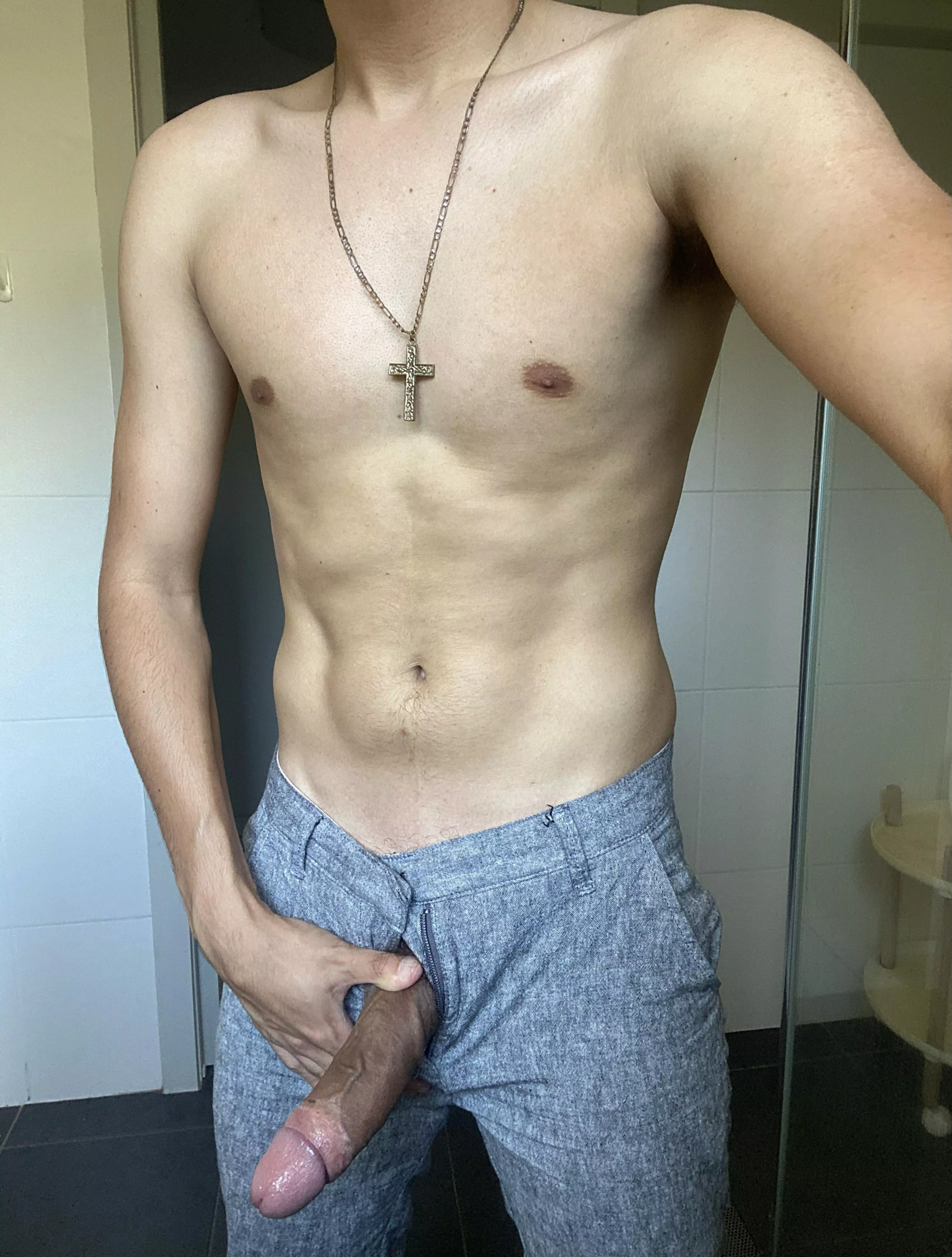 would you suck my dick in my work trousers? posted by 97aussieboy