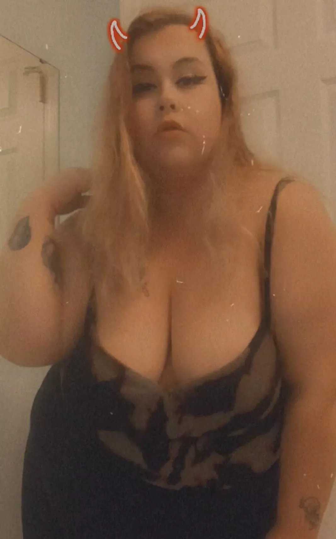 Would you suck on my tits? I’m 38 G and they keep growing 💝 posted by Lilithcumslut69