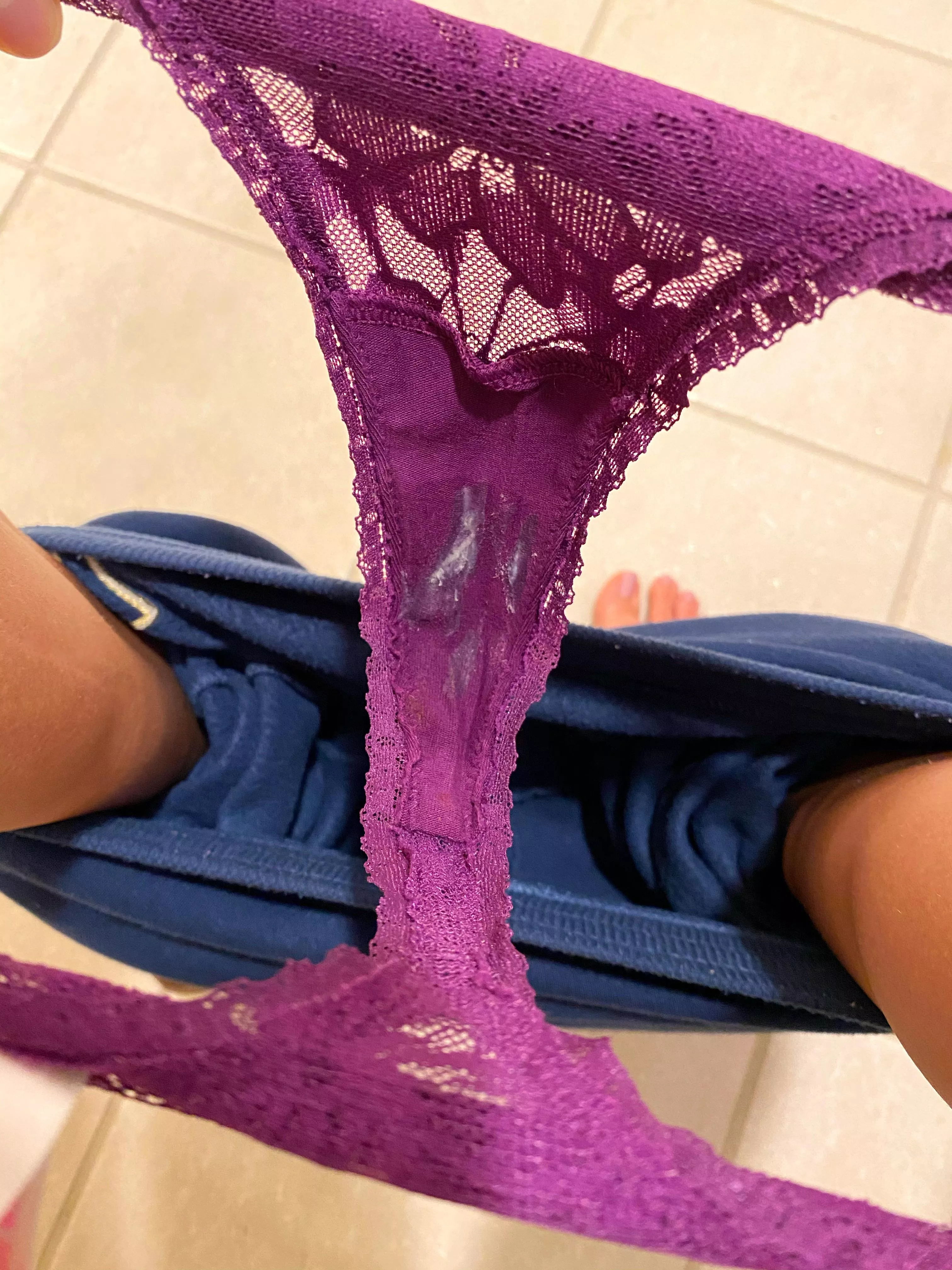 Wrapping up a normal day in a little thong... 😜💦 posted by BabysitterPanties