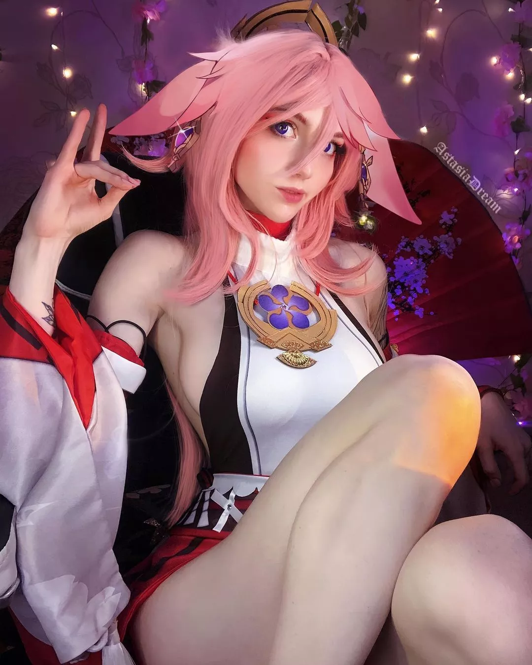 Yae Miko by Astasia posted by iamwhatiamok