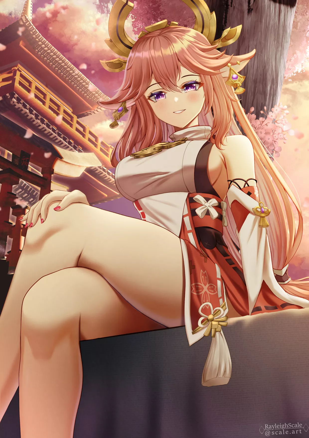 Yae Miko [Genshin Impact] posted by _chirp_