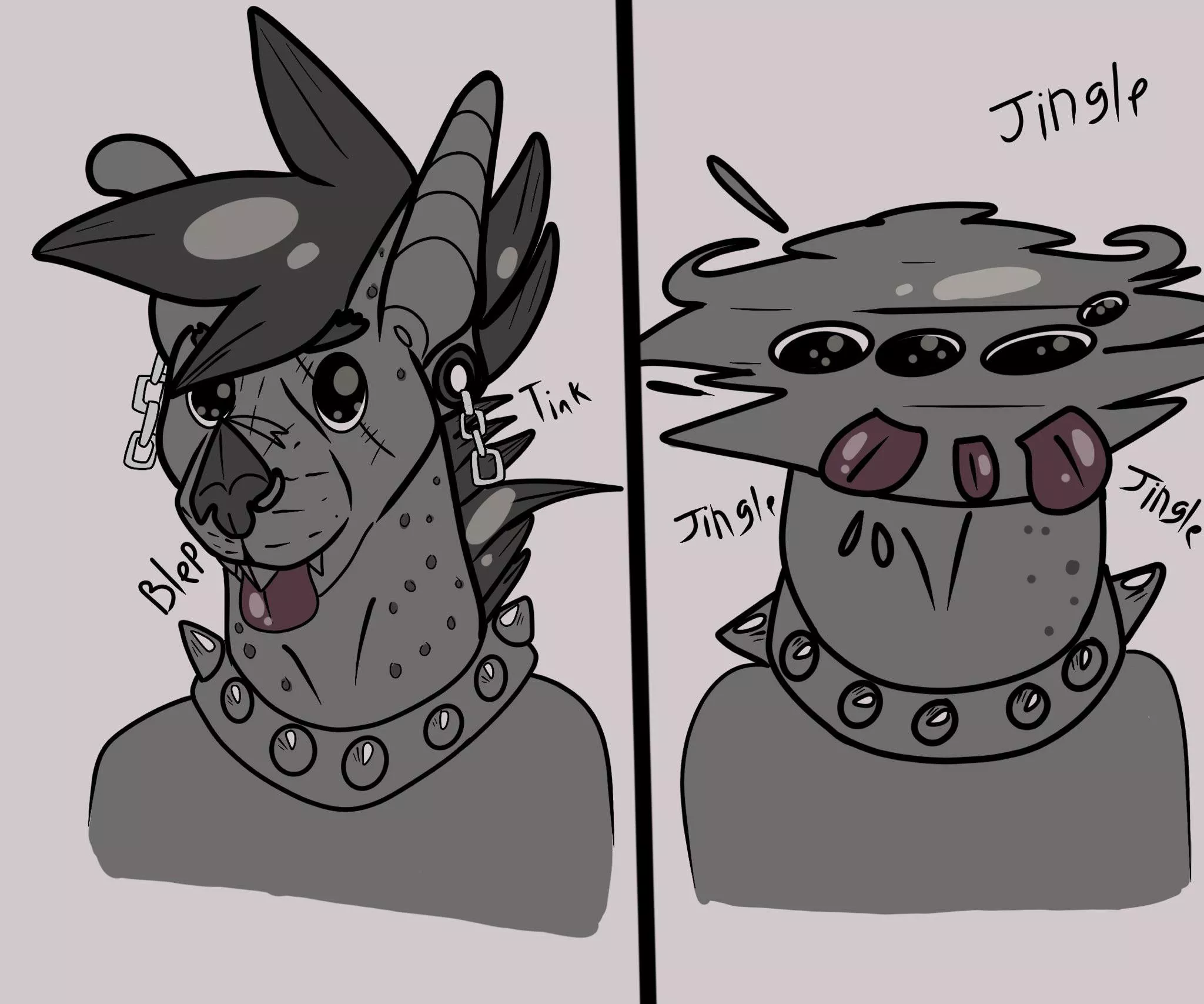 Y’all ever do the thing with dangly earrings? (Art by me) posted by SmolTboi