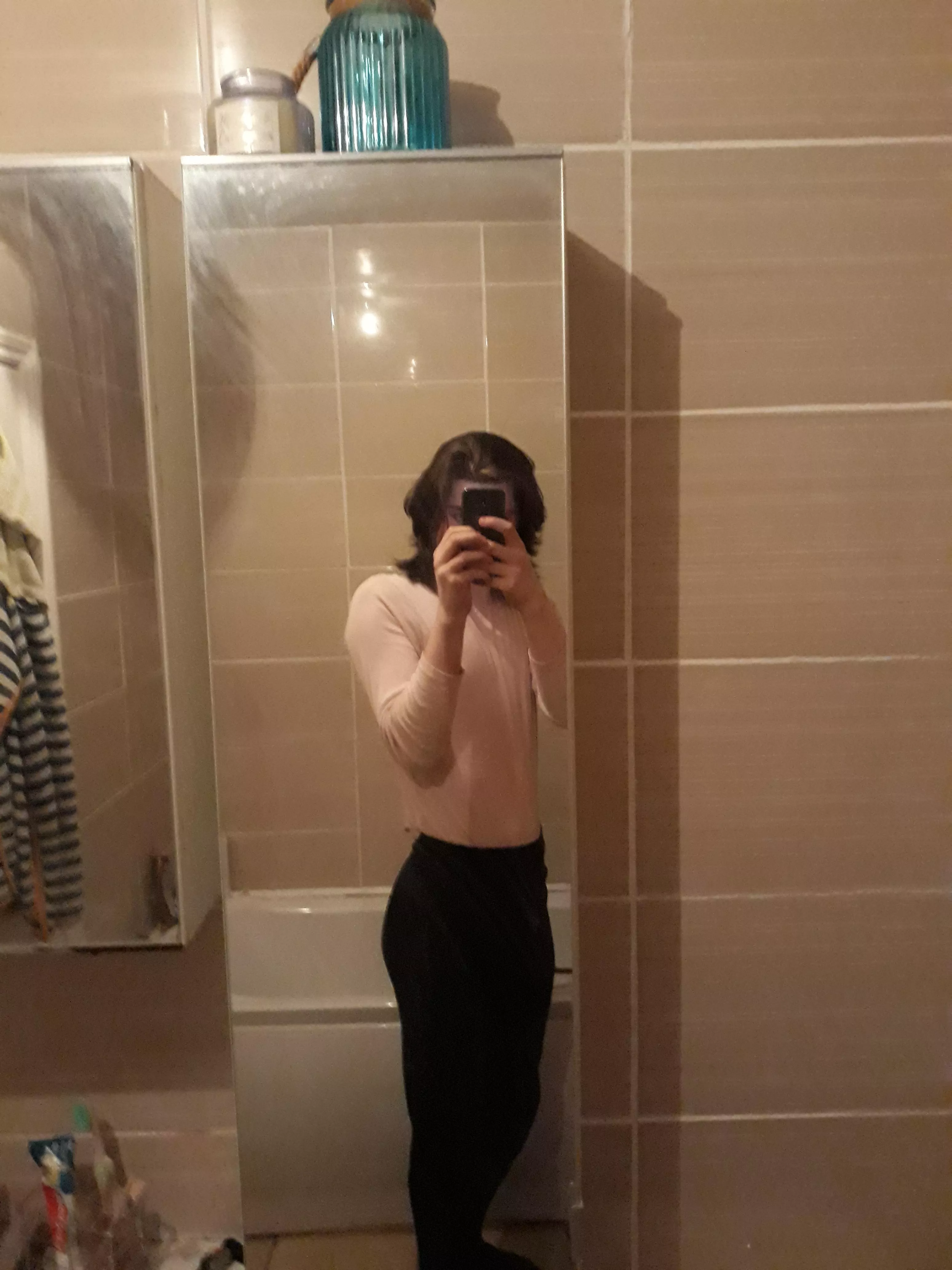 Y'all were really supportive before so here's my pencil skirt and turtleneck, what do y'all think about It? posted by YFNS47