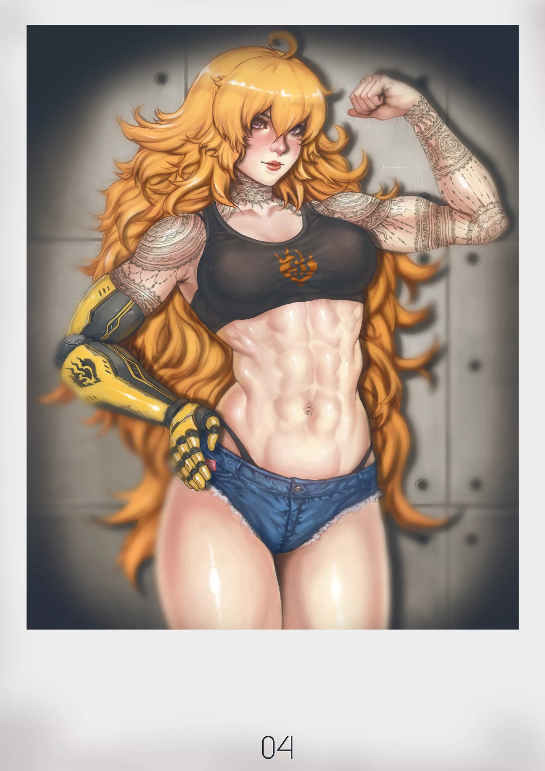 Yang Tattoo Flex (PrinzKuon) [RWBY] posted by elee0228