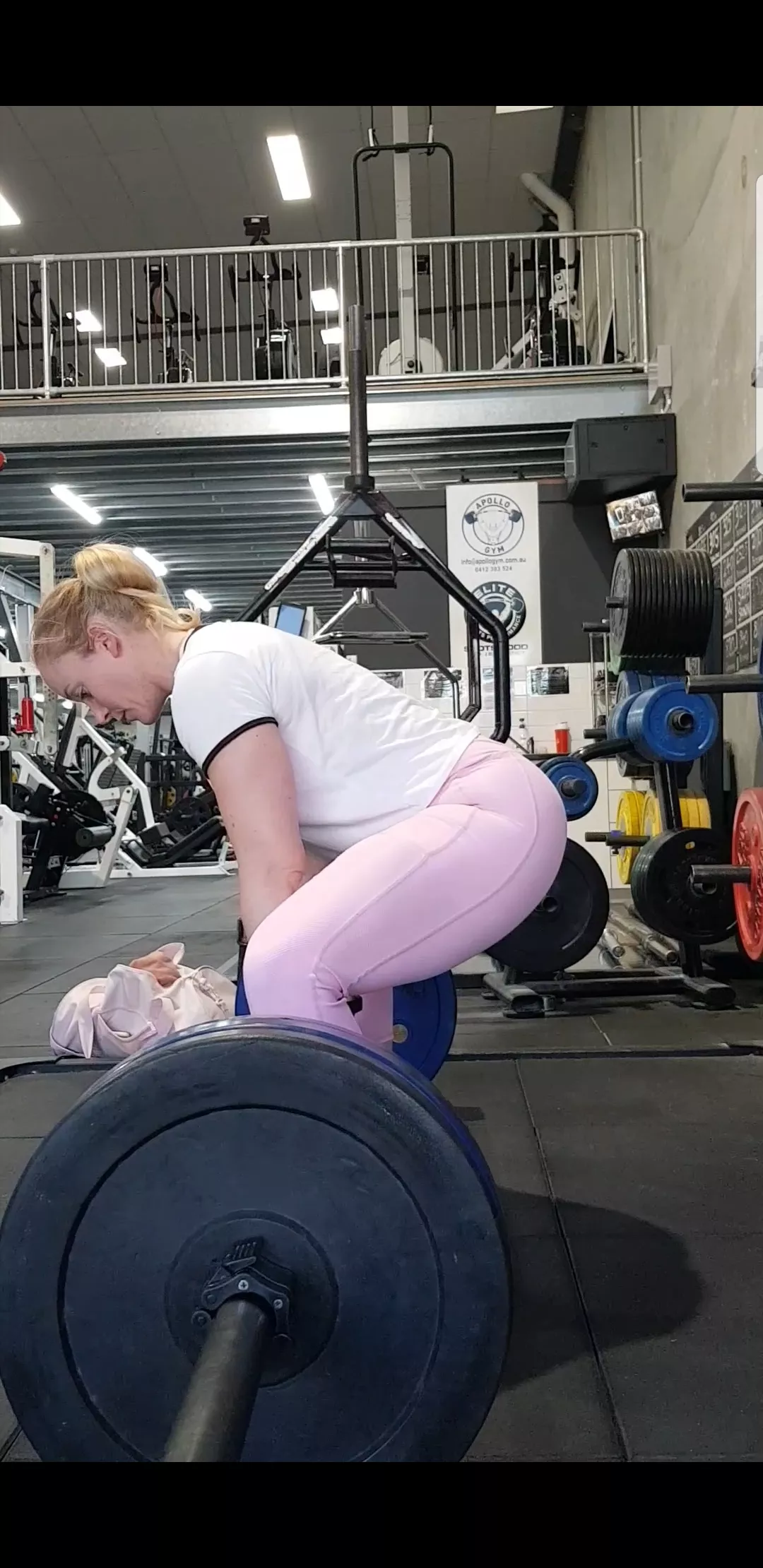 Yay pink leggings and deadlifts posted by Michellescats